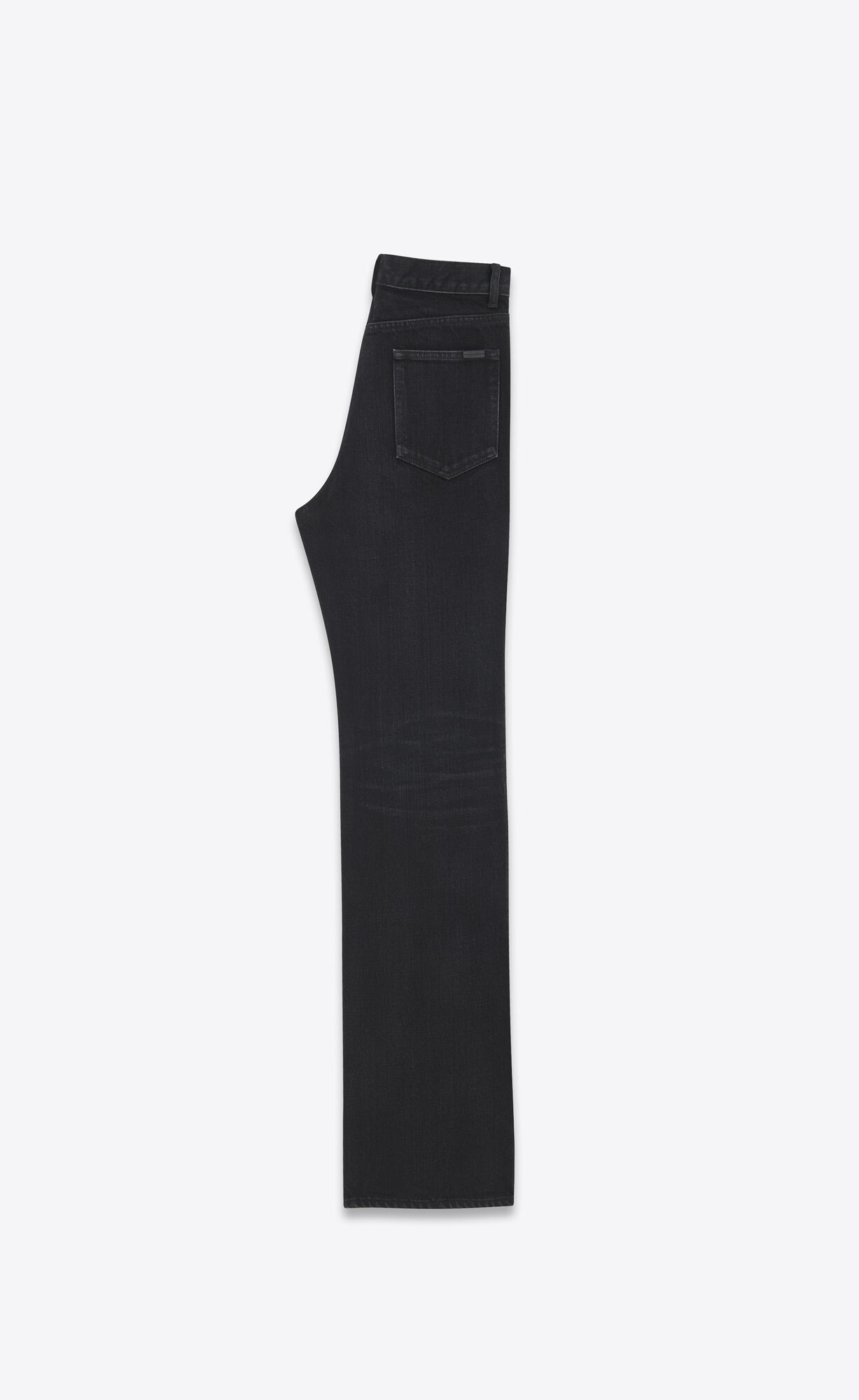 YSL 70's Flared Jeans In Black Denim Osaka Black | WMSON9361