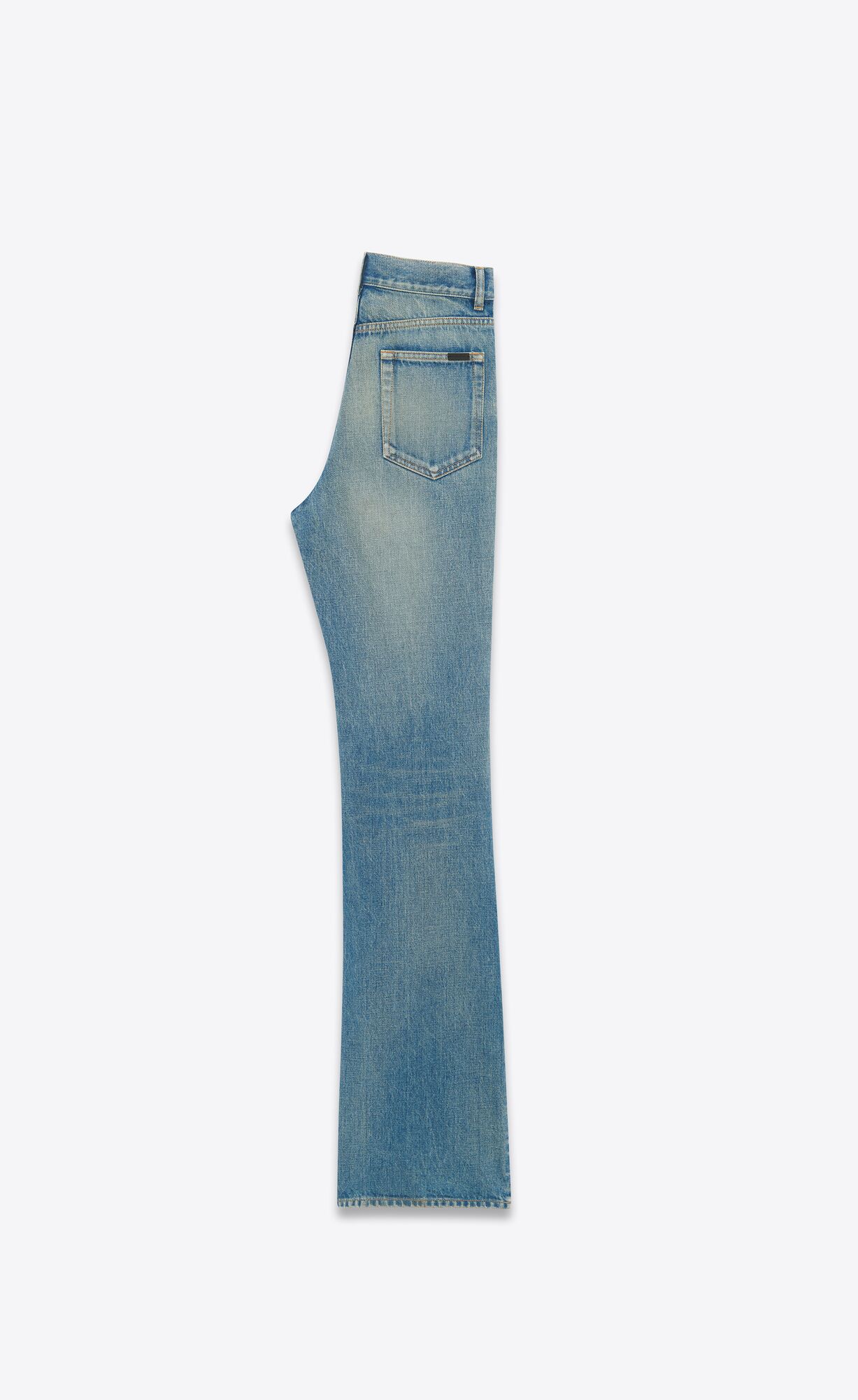 YSL 70's Flared Jeans In Medium Blue Denim Authentic Medium Blue | REVNZ0192