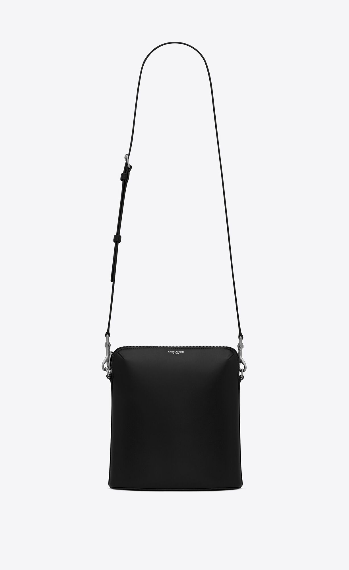 YSL Aidan North/South Small Camera Bag In Smooth Leather Black | MWLOR0916