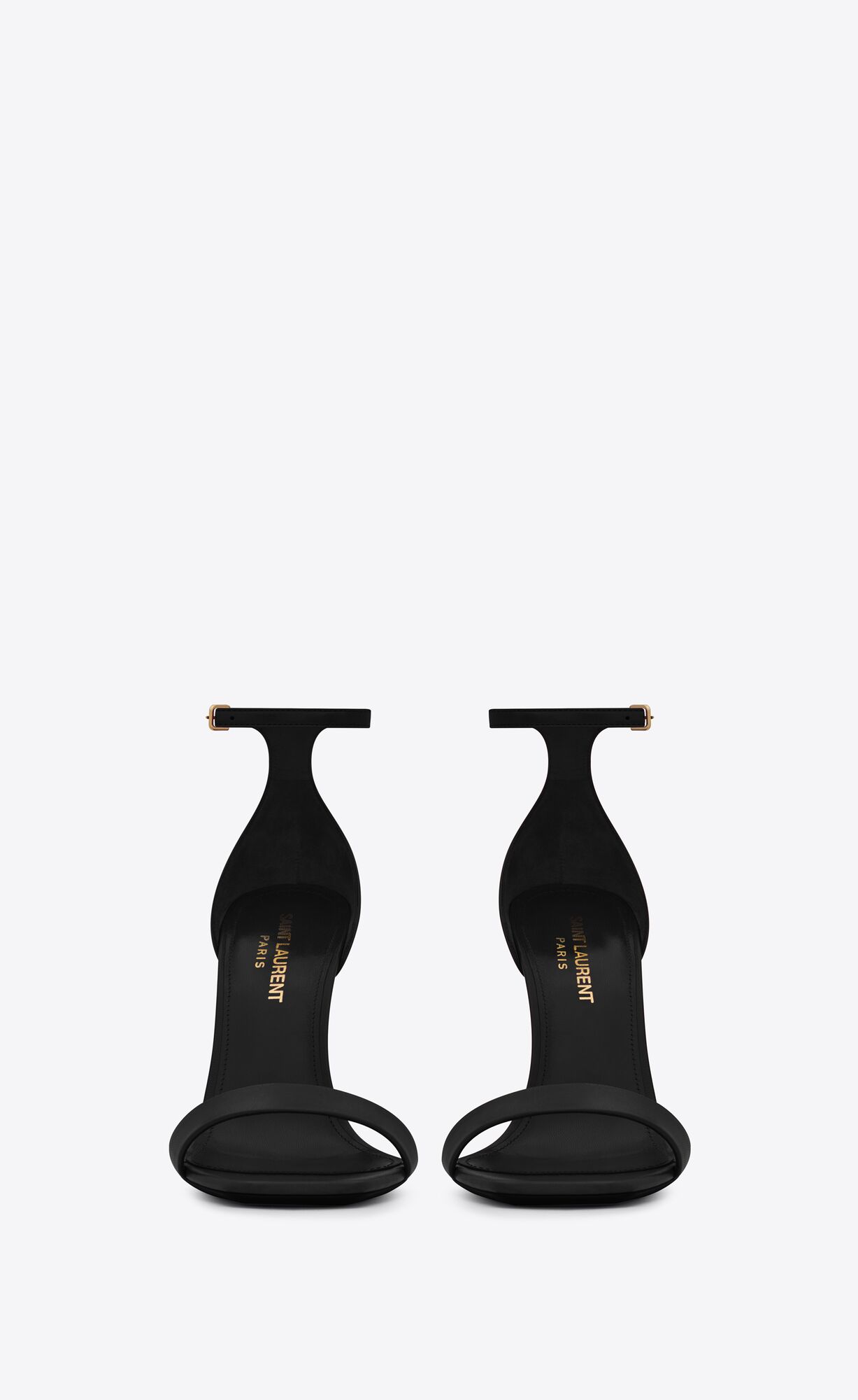 YSL Amber Sandals In Leather Black | FJWGT2517