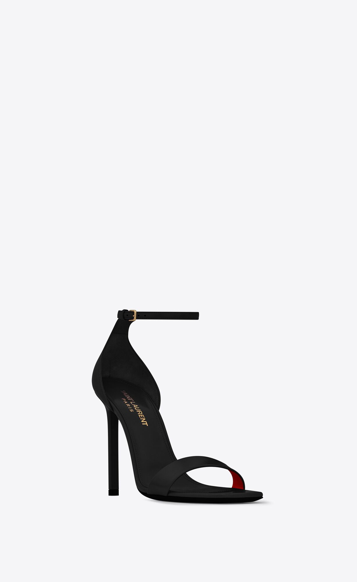 YSL Amber Sandals In Leather Black | FJWGT2517