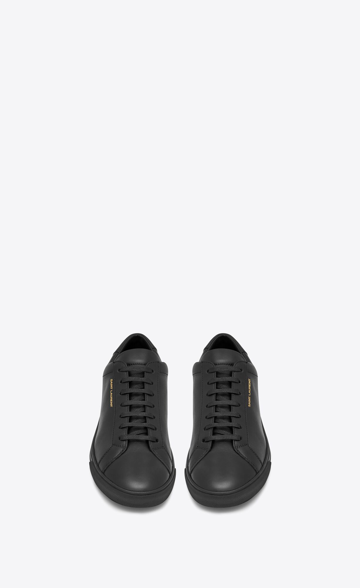 YSL Andy Sneakers In Leather Black | ZFYIN0241