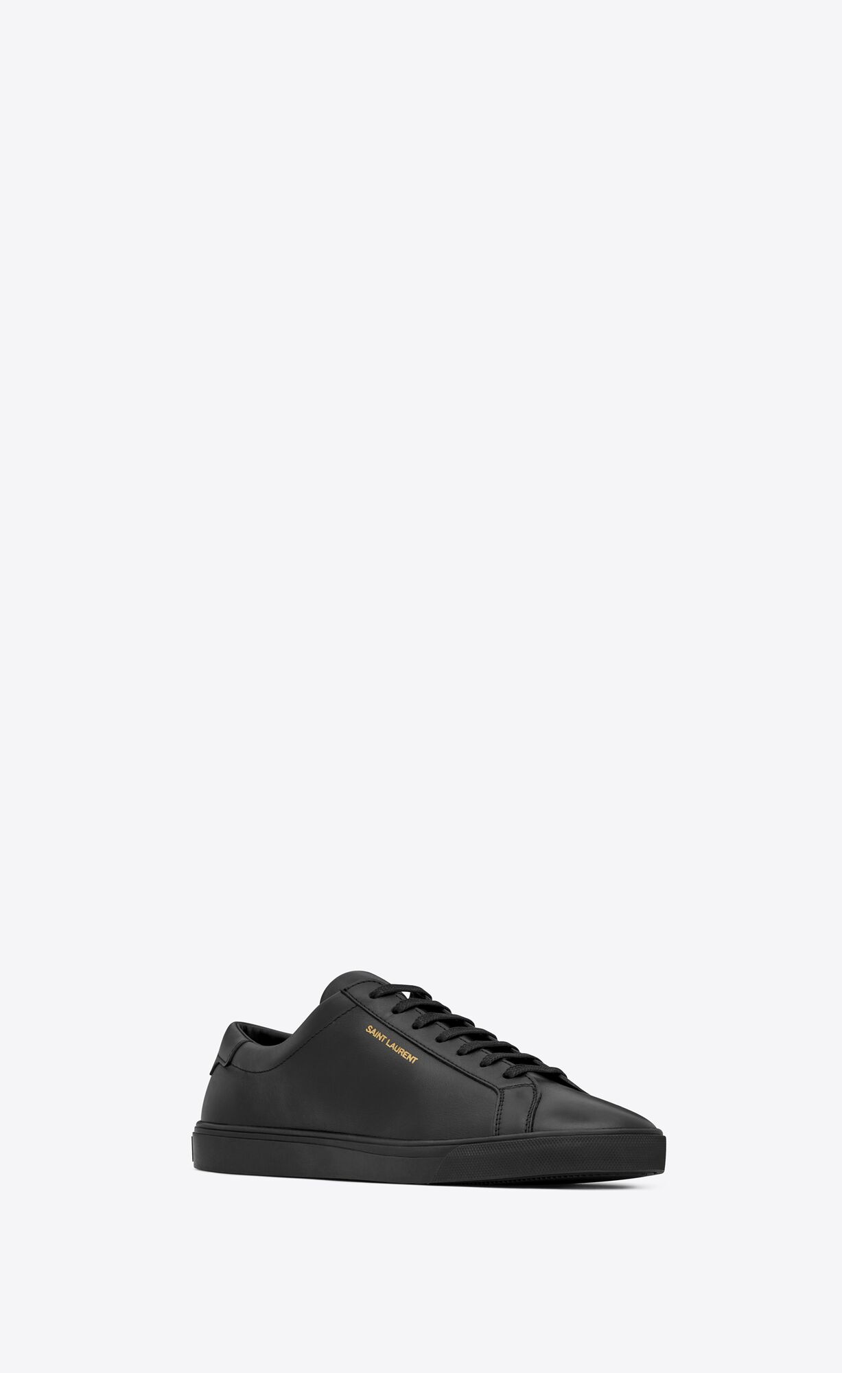 YSL Andy Sneakers In Leather Black | ZFYIN0241