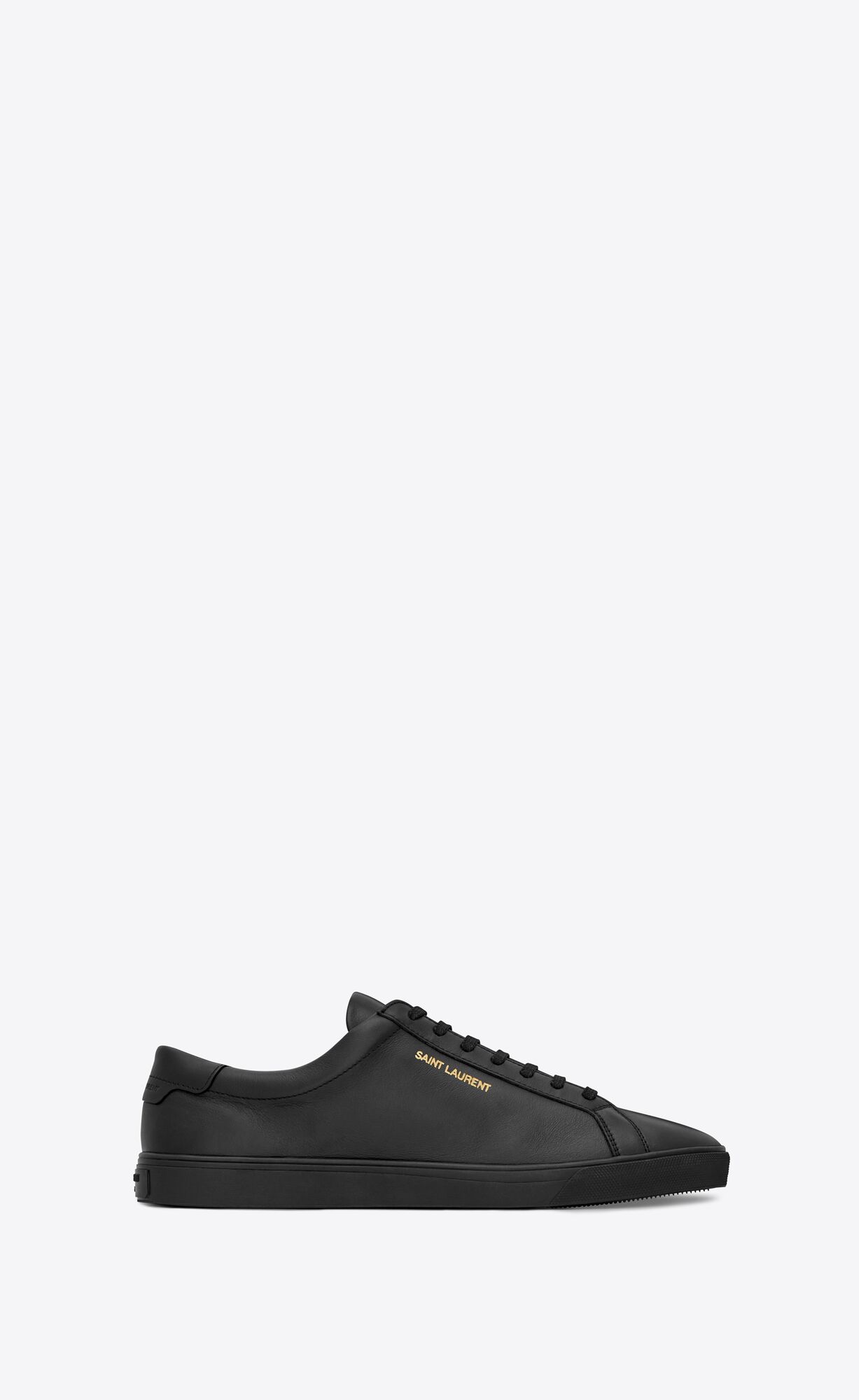 YSL Andy Sneakers In Leather Black | ZFYIN0241