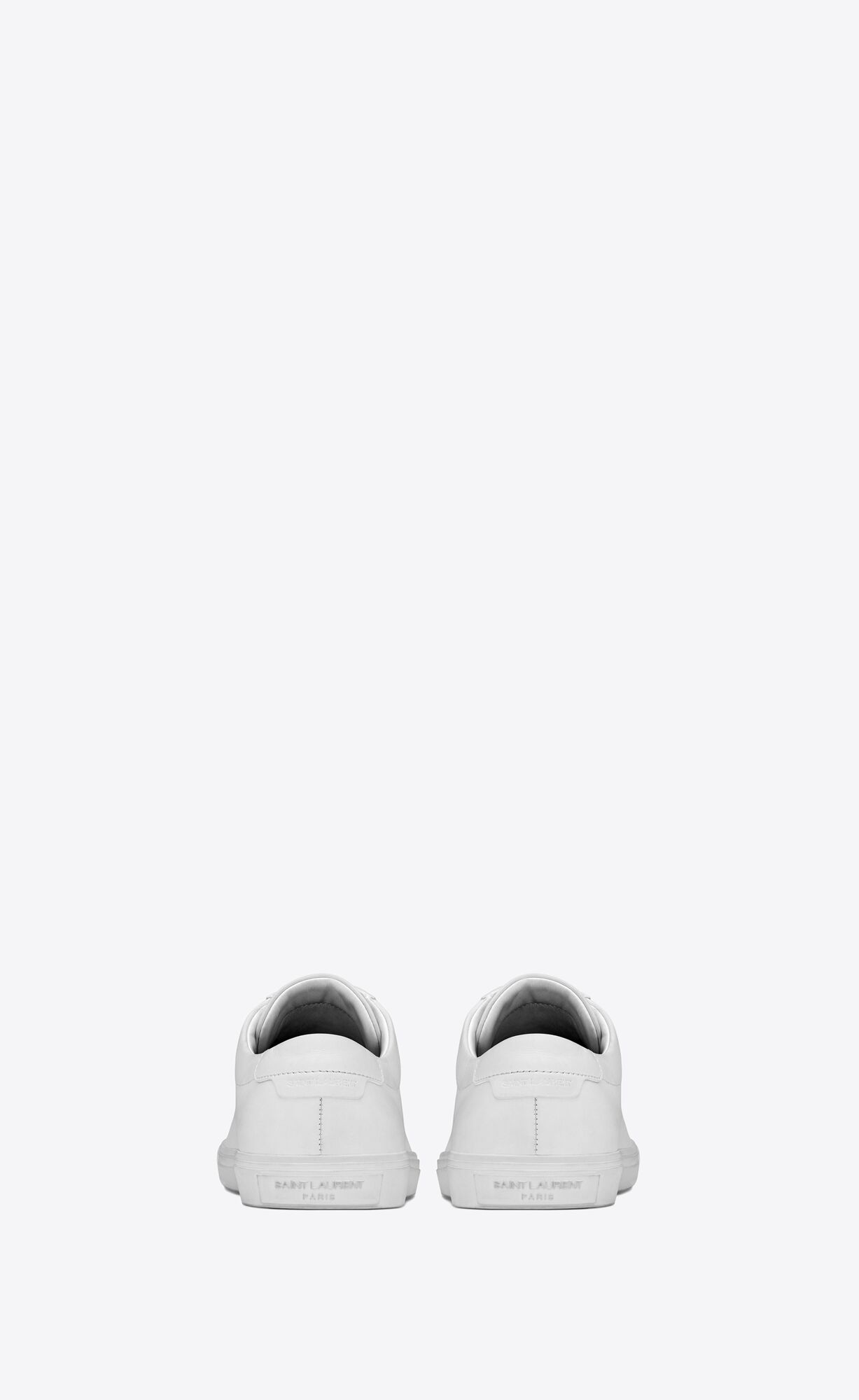 YSL Andy Sneakers In Leather Optic White | TJHON9027