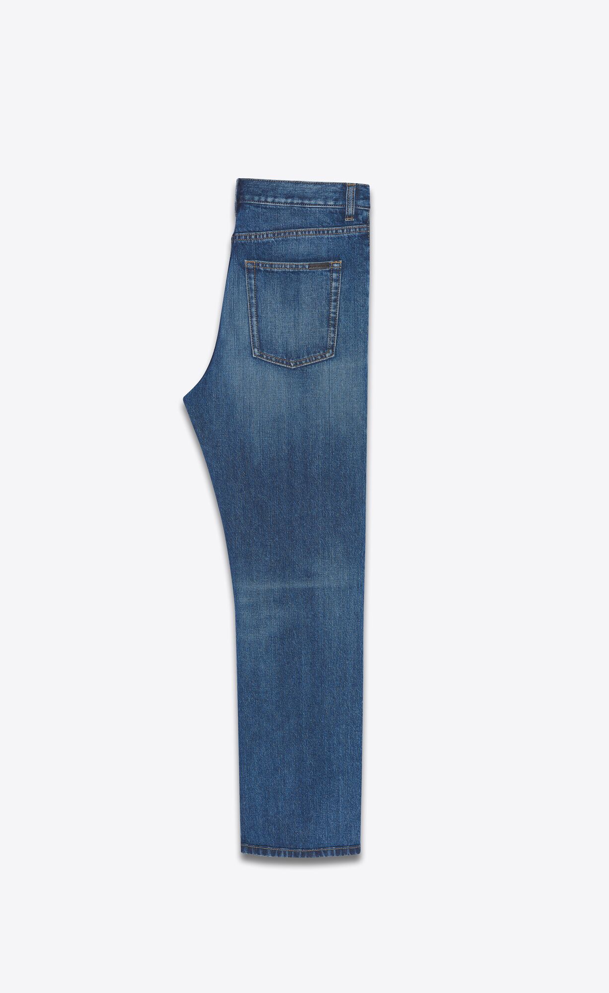 YSL Authentic Straight Jeans In Blue Ink Wash Denim Blue Ink Wash | BEZQK7651