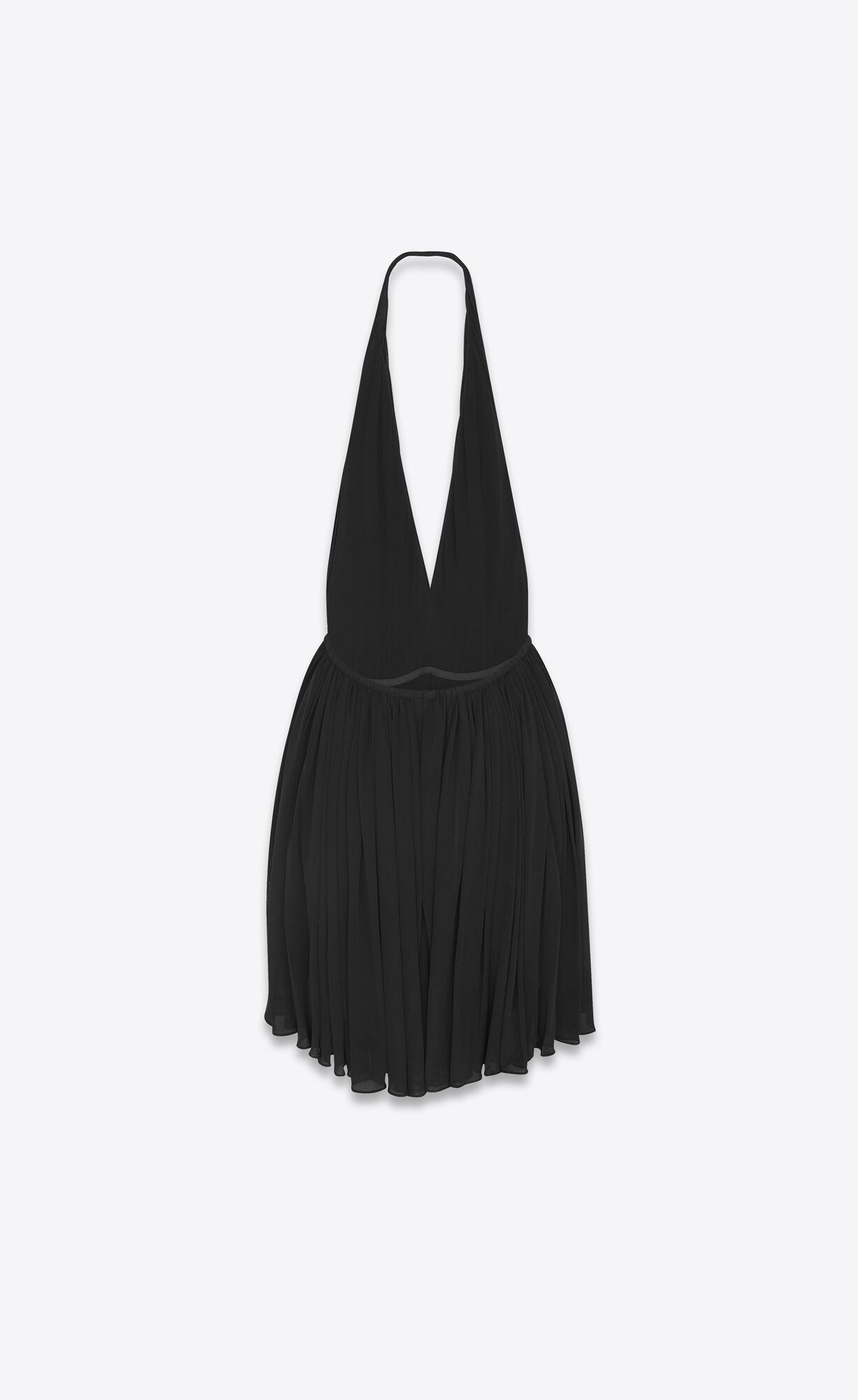 YSL Backless Dress In Crepe Jersey Noir | VMIOR1356