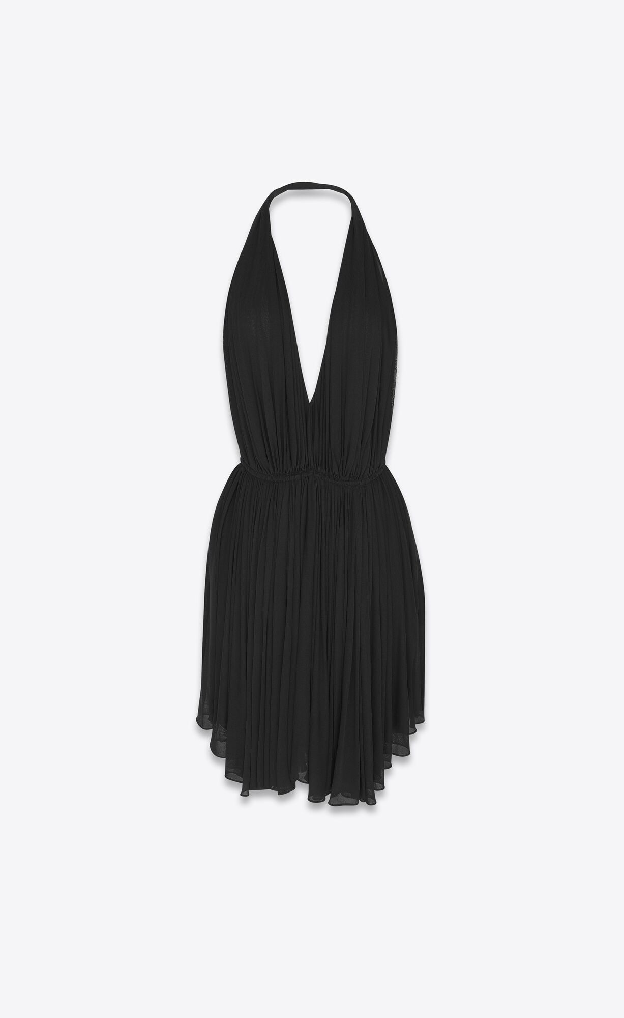 YSL Backless Dress In Crepe Jersey Noir | VMIOR1356