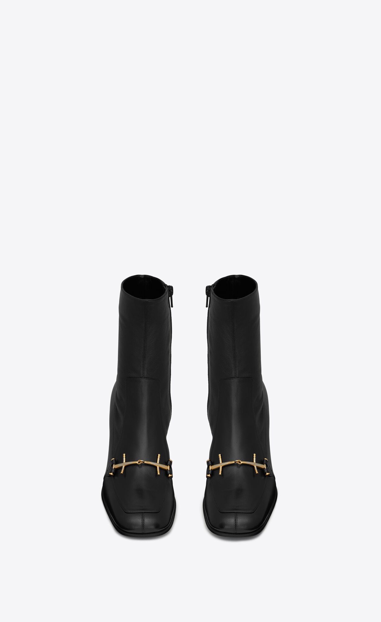 YSL Beau Boots In Smooth Leather Noir | VICAZ9136