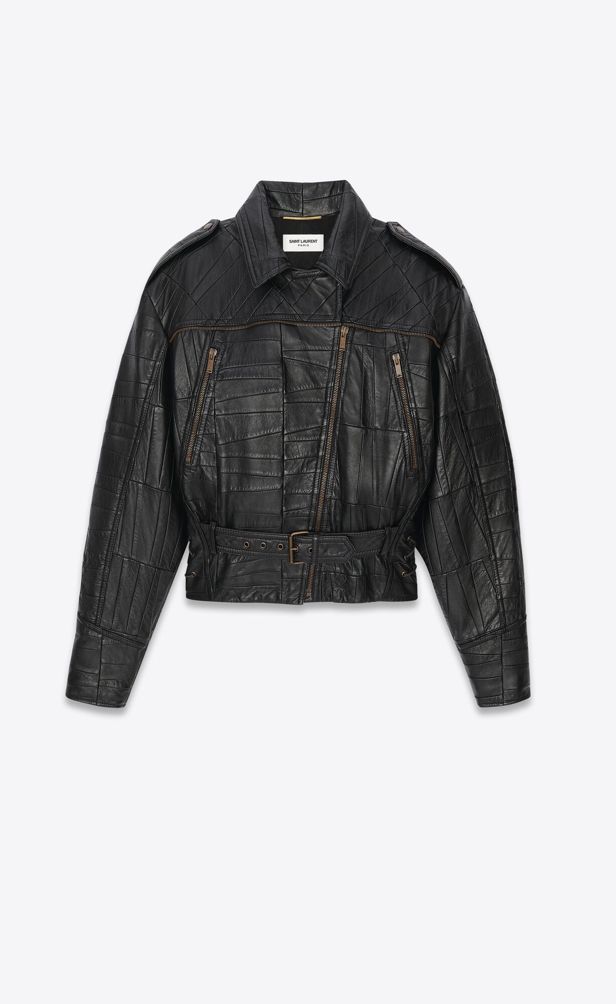 YSL Biker Jacket In Lambskin Black | SLPVQ1268