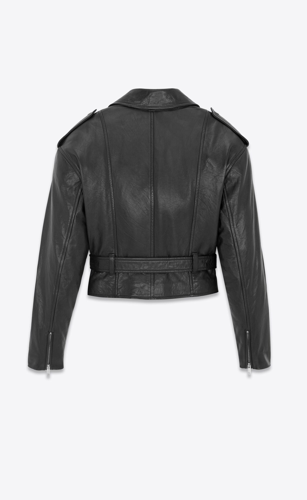 YSL Biker Jacket In Lambskin Black | VSOXC2638