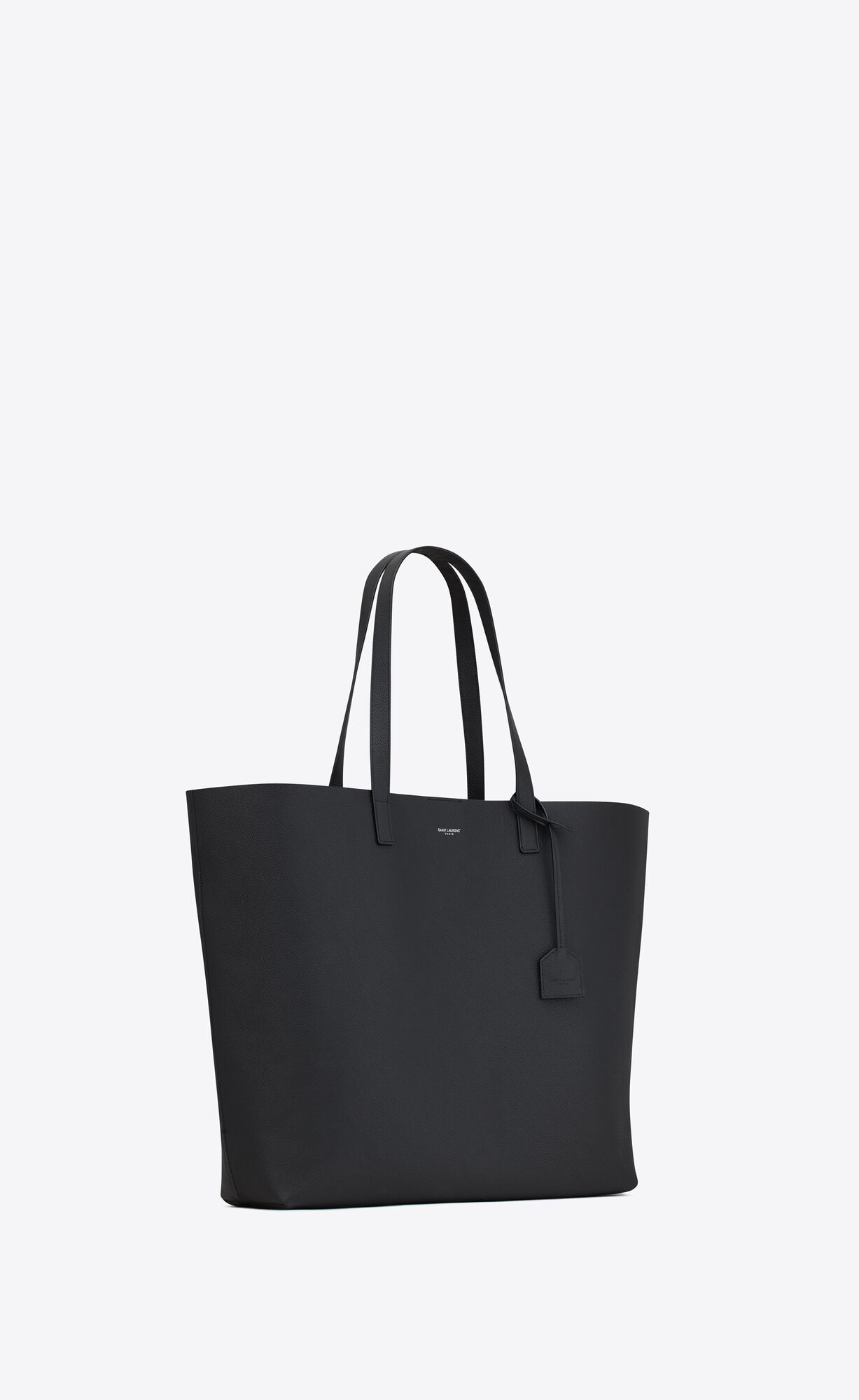 YSL Bold East/West Shopping Bag In Grained Leather Noir | CKXYR2947