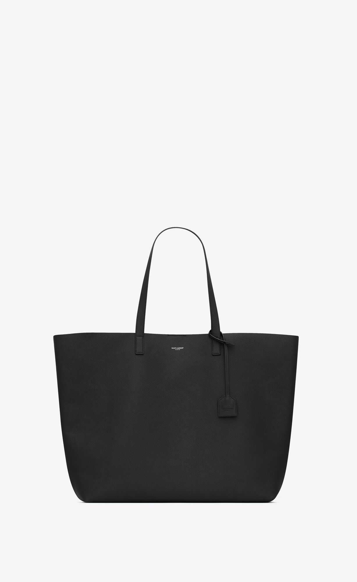 YSL Bold East/West Shopping Bag In Grained Leather Noir | CKXYR2947