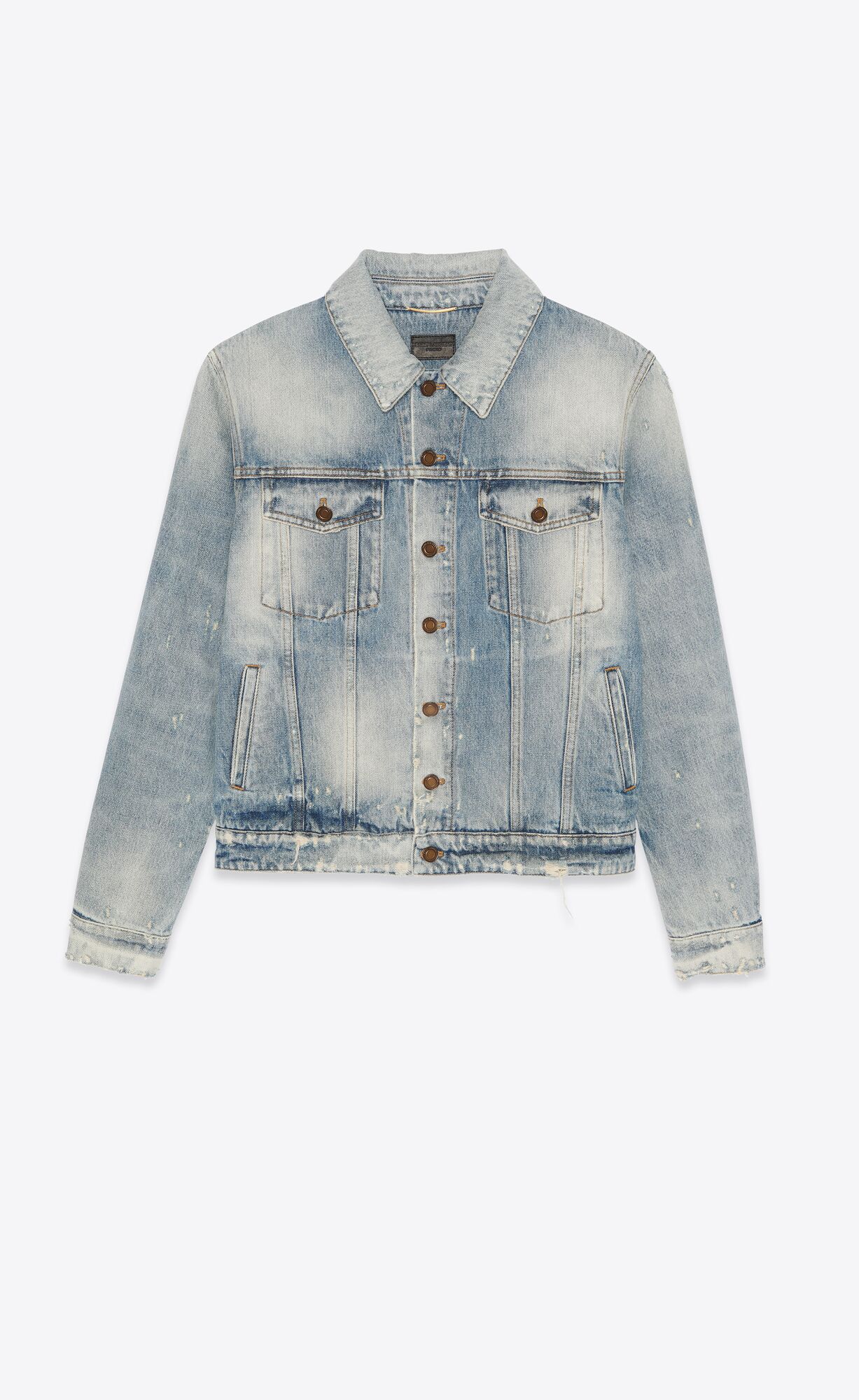 YSL Boyfriend Jacket In Hilton Sky Blue Denim Hilton Sky Blue | FBAOK3586