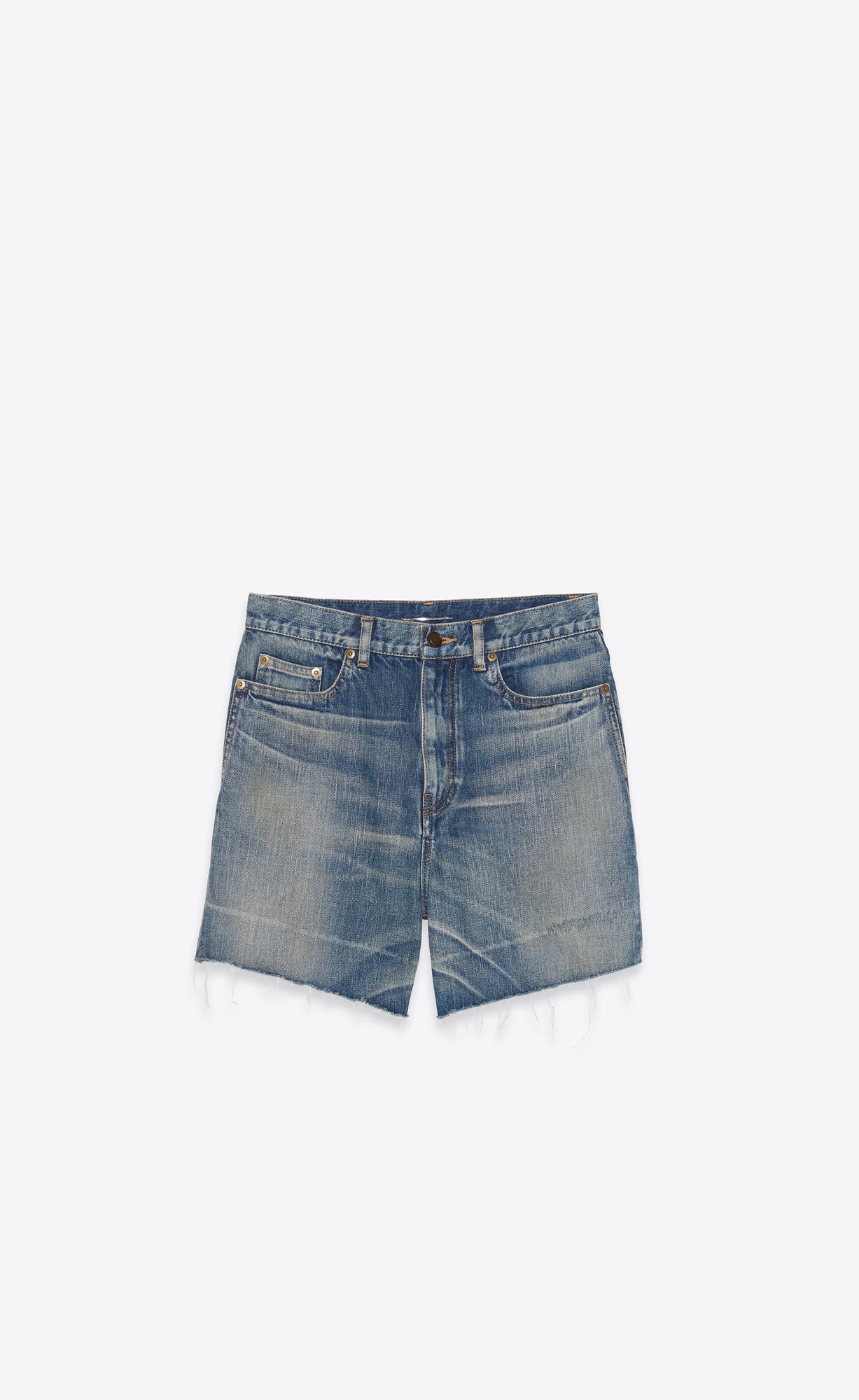 YSL California Shorts In Dirty Winter Blue Denim Dirty Winter Blue | PWESV8052