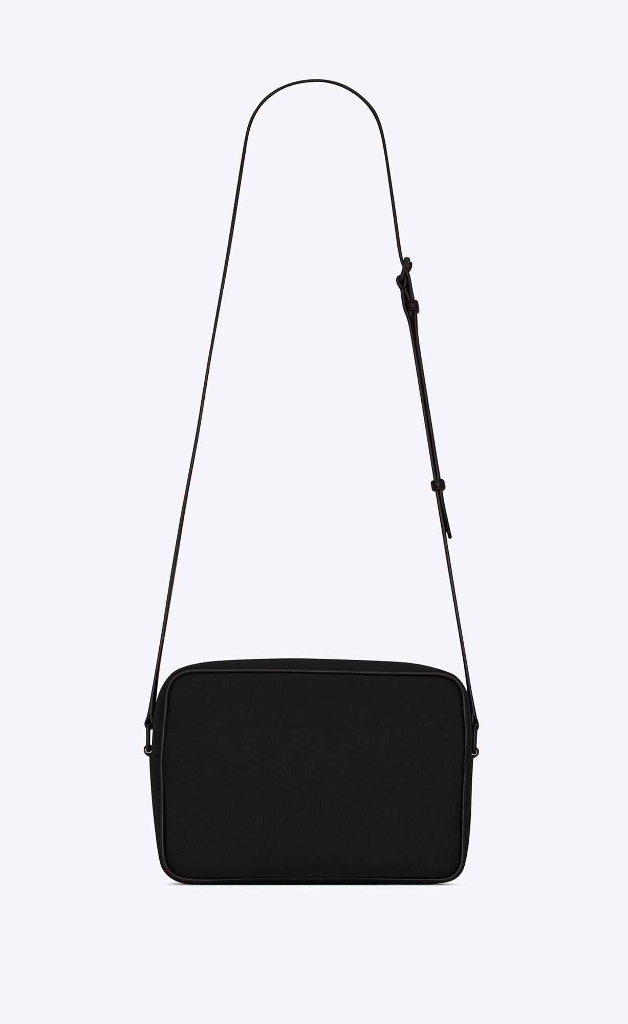 YSL Camp Camera Bag In Econyl® And Lambskin Noir | ASHCV6523