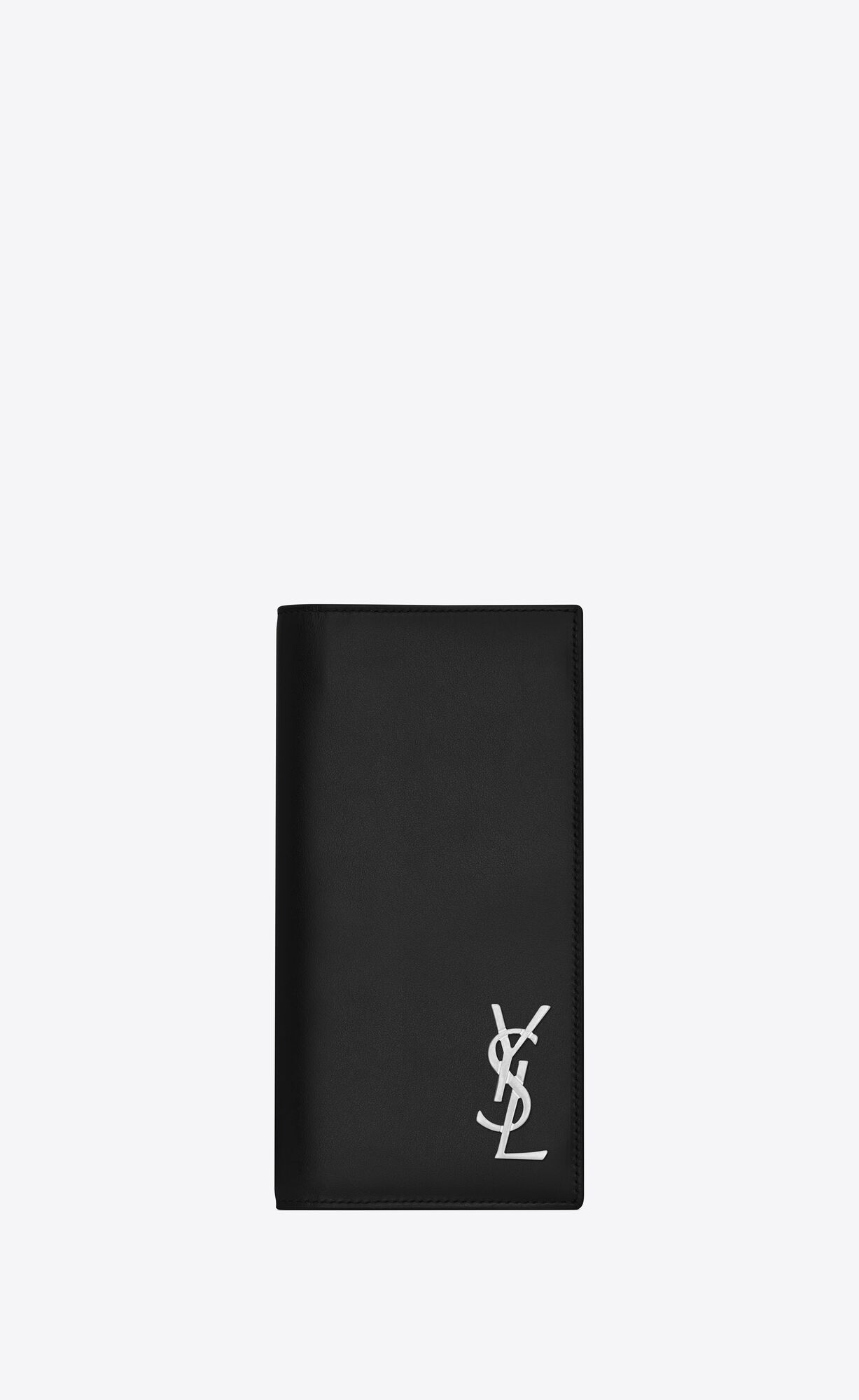 YSL Cassandre Continental Wallet In Smooth Leather Black | KERAO2391