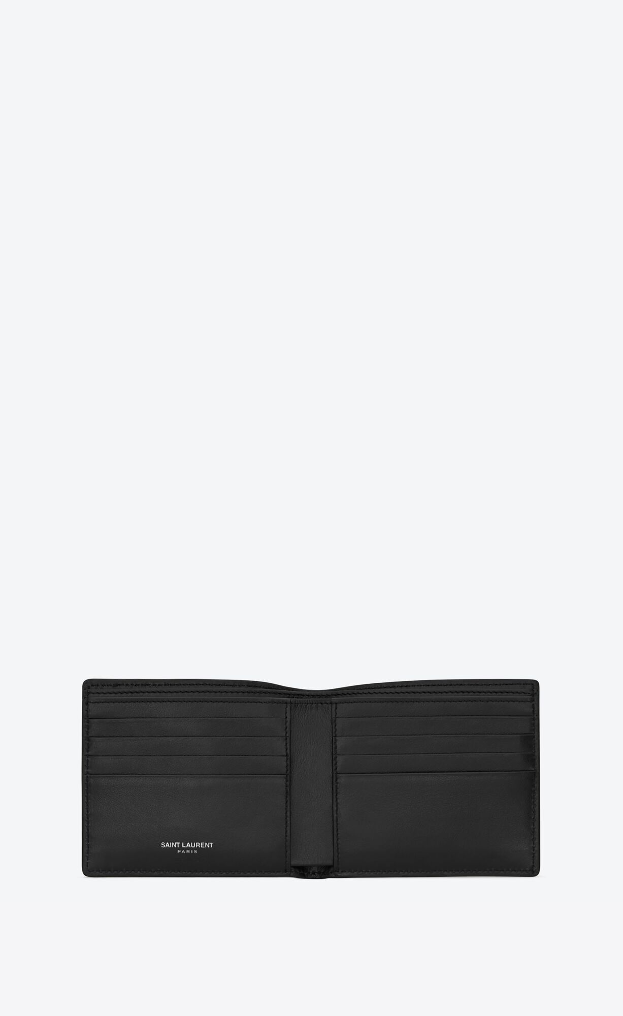 YSL Cassandre East/West Wallet In Smooth Leather Black | ZVCAK9254