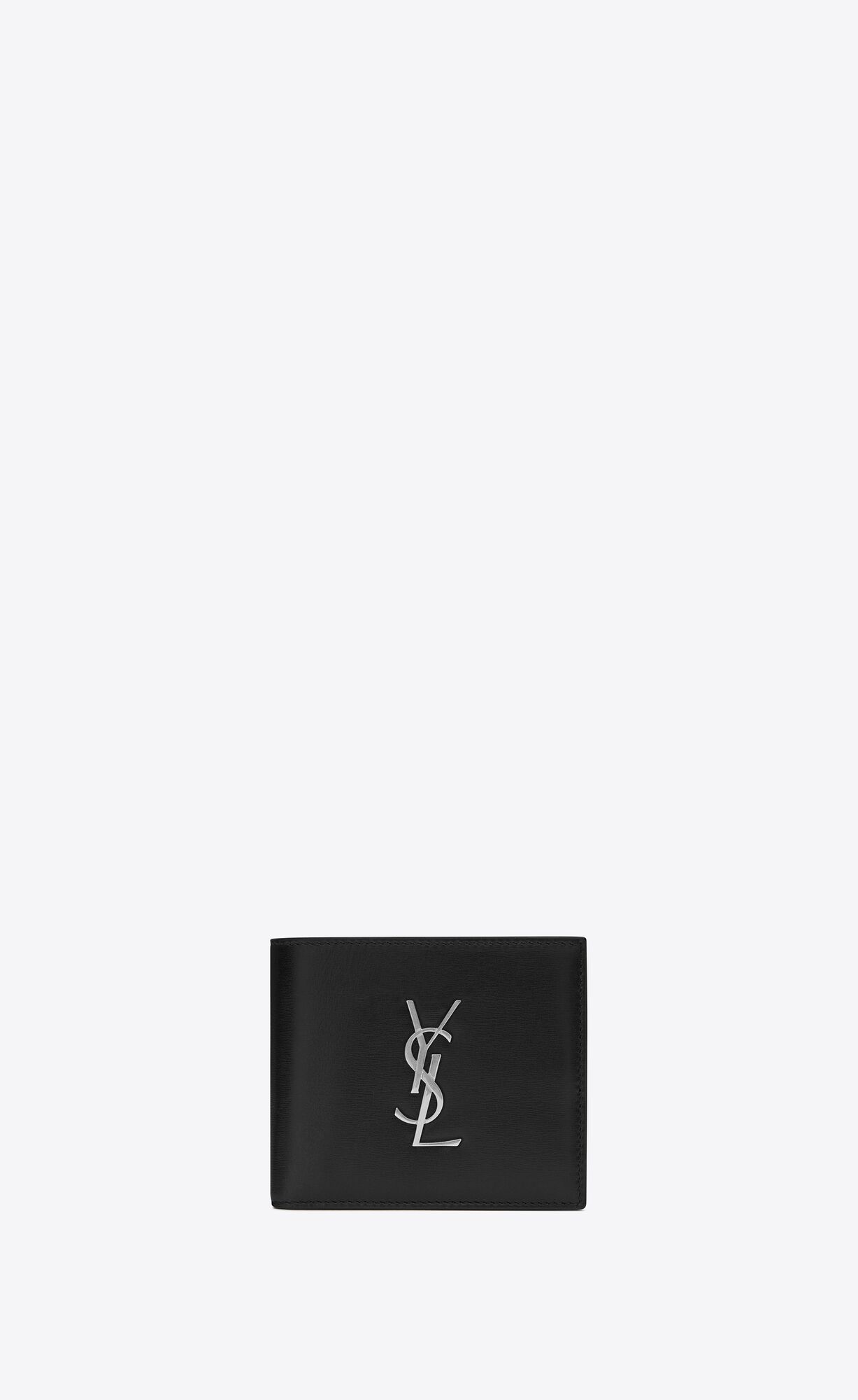 YSL Cassandre East/West Wallet In Smooth Leather Black | ZVCAK9254