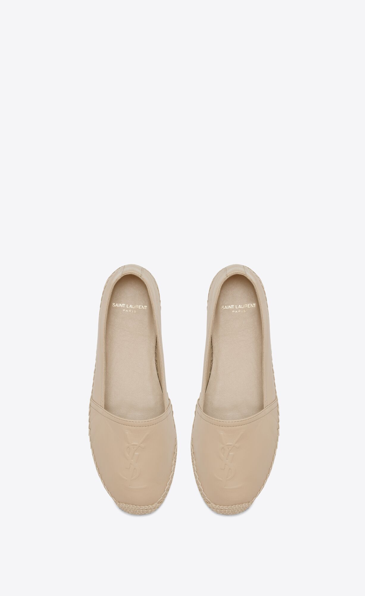 YSL Cassandre Espadrilles In Lambskin Powder | YIKEZ1907