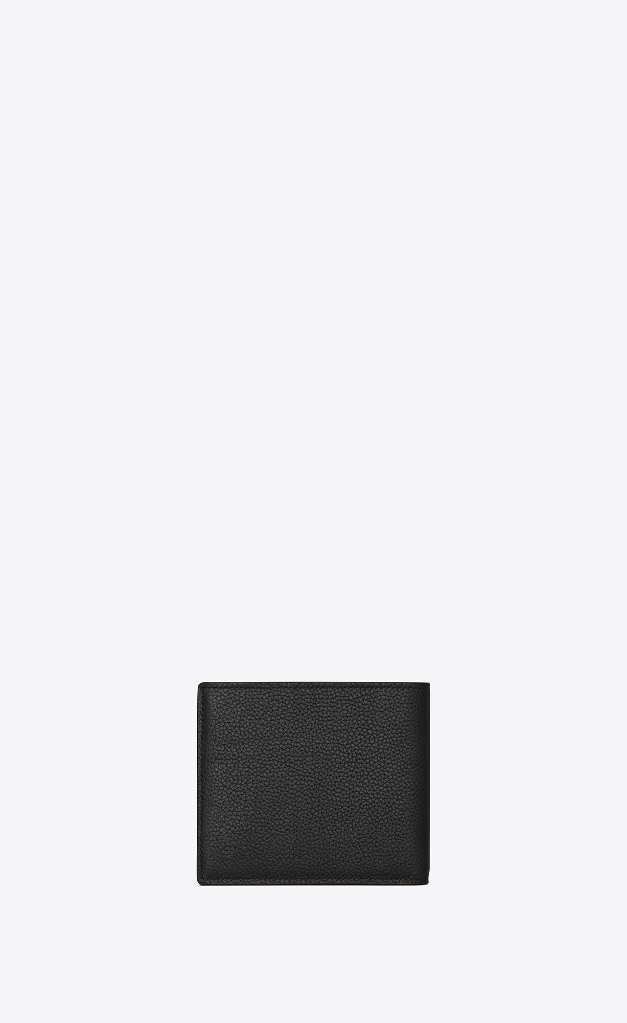 YSL Cassandre Shadow Saint Laurent East/West Wallet In Grained Leather Black | IOTRL5684