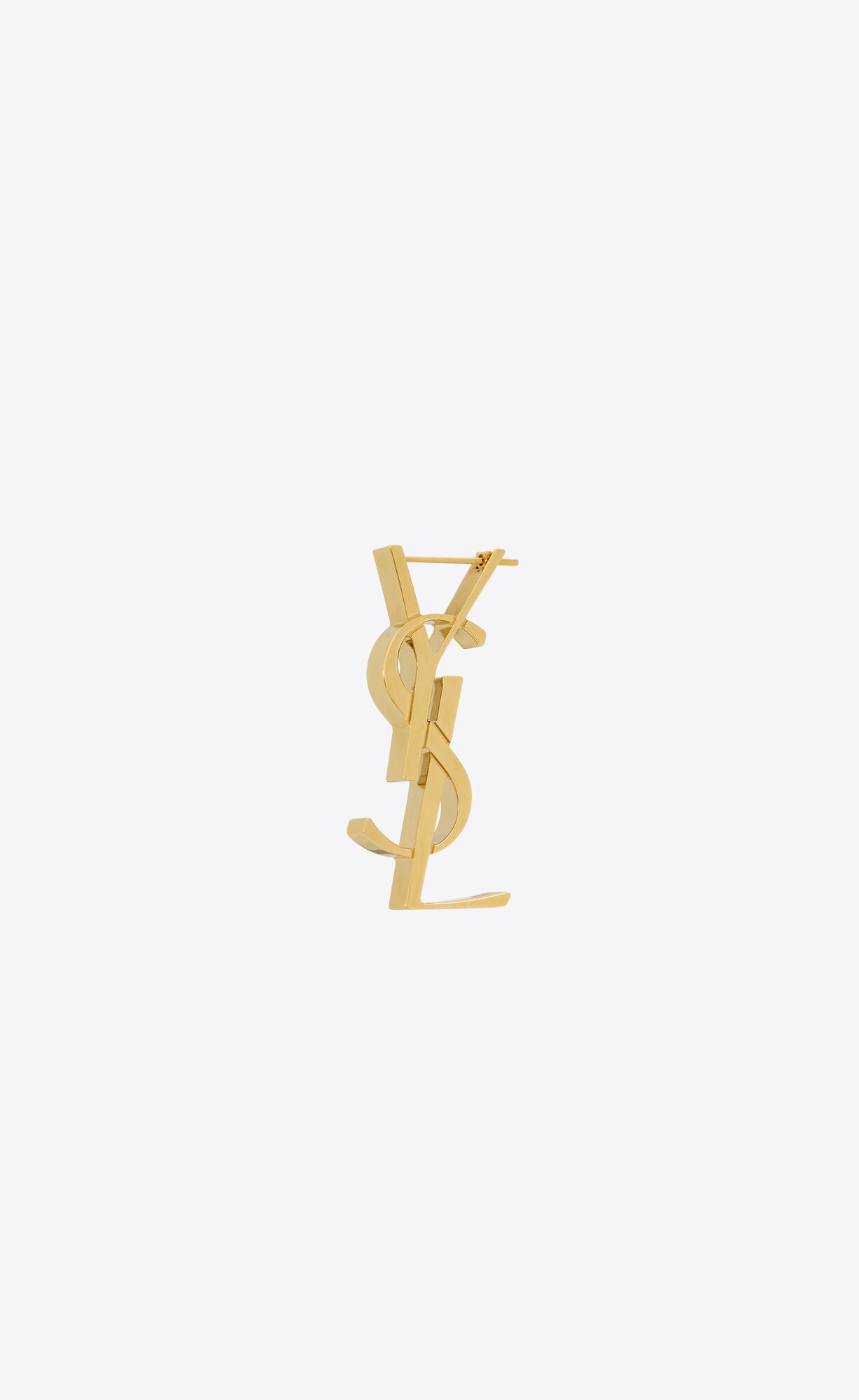 YSL Cassandre Single Earring In Metal Gold | PKJYD0893