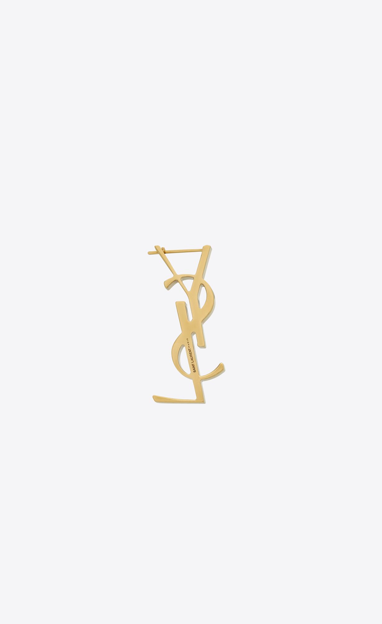 YSL Cassandre Single Earring In Metal Gold | PKJYD0893