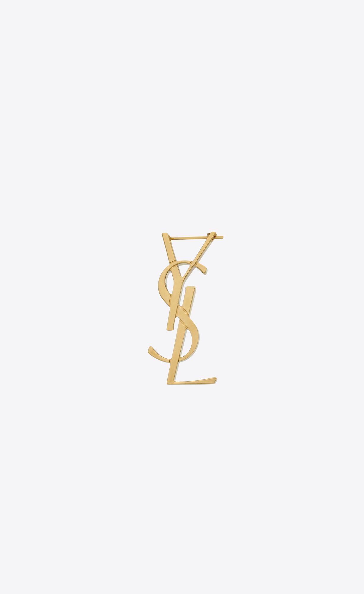 YSL Cassandre Single Earring In Metal Gold | PKJYD0893