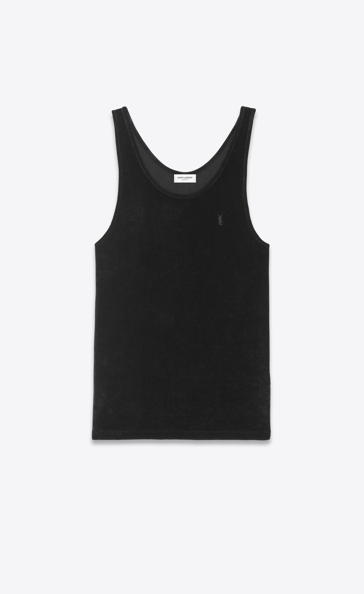 YSL Cassandre Tank Top In Velvet Noir | BRCUF1562