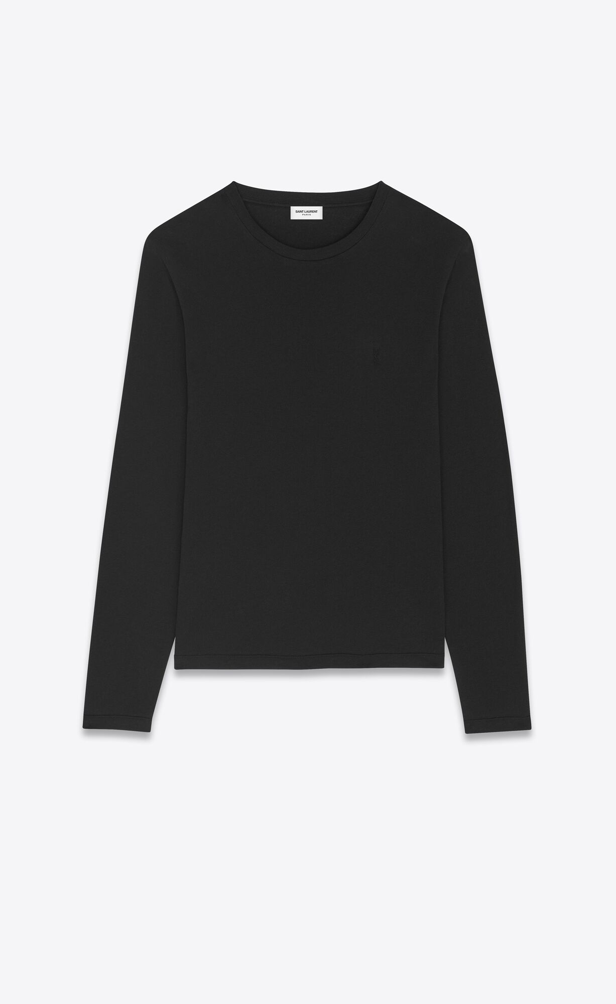 YSL Cassandre Top In Cotton Jersey Noir | WPOCJ2065