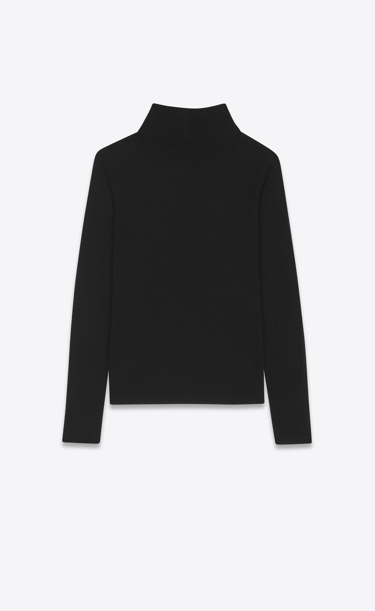 YSL Cassandre Top In Wool Noir | GBKUQ1925