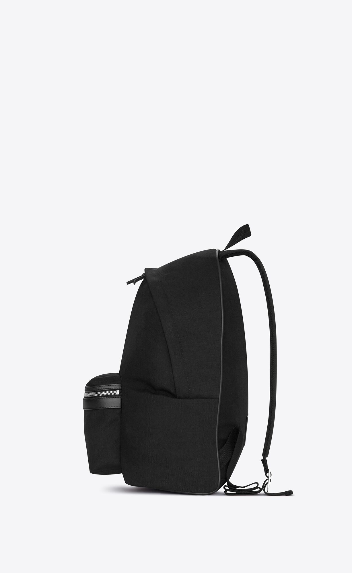 YSL City Backpack In Canvas, Nylon And Leather Black | HMWKD0352