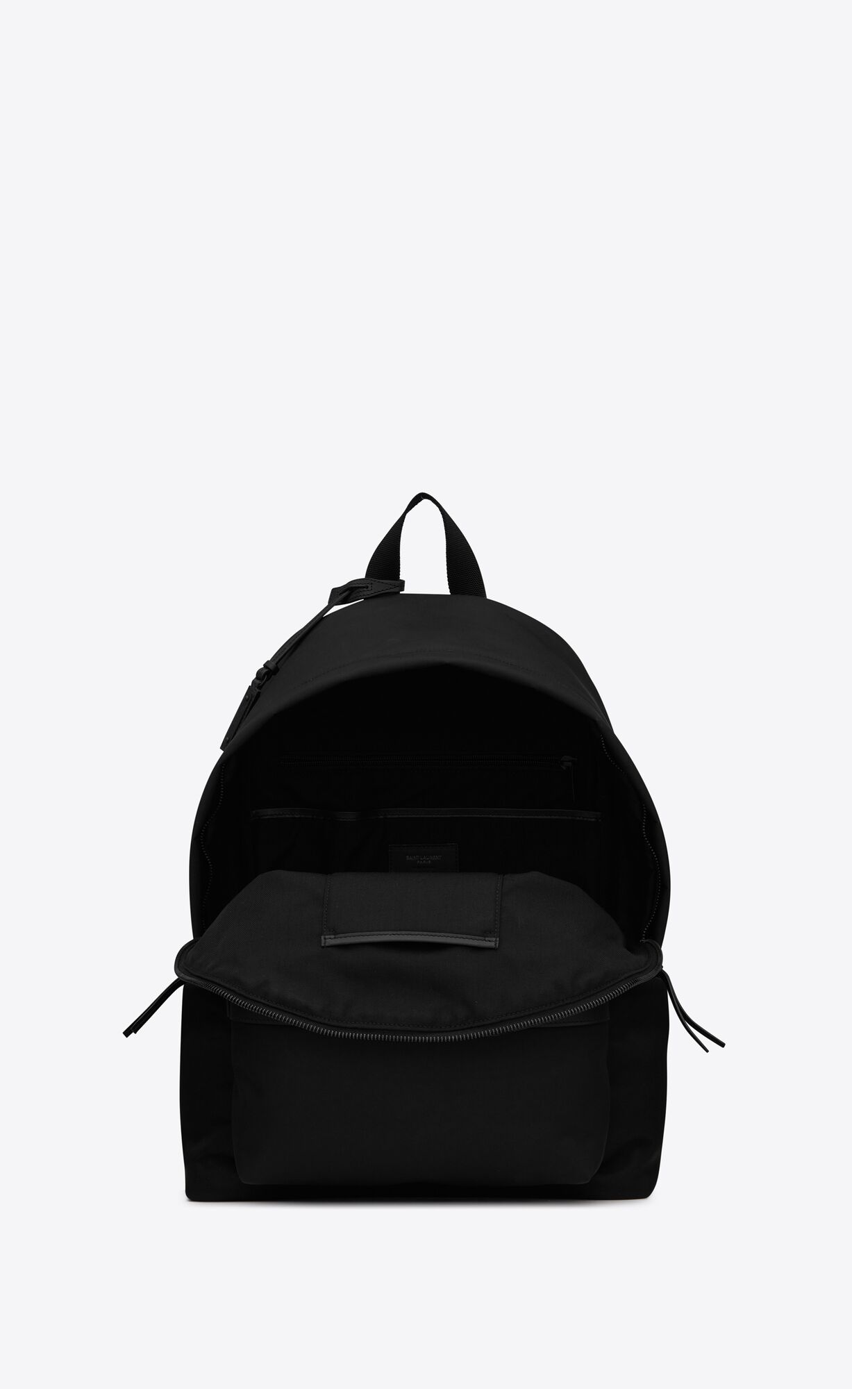 YSL City Backpack In Econyl® Smooth Leather And Nylon Noir | CJFIV9207