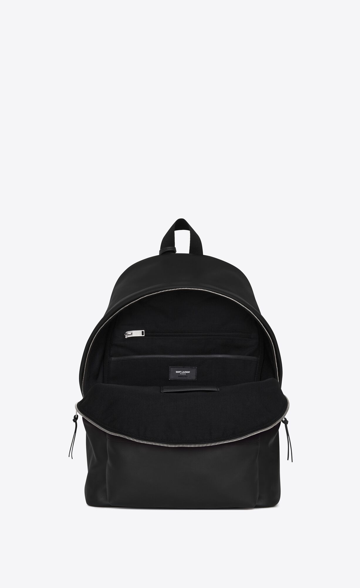 YSL City Backpack In Matte Leather Black | NCMIO0586