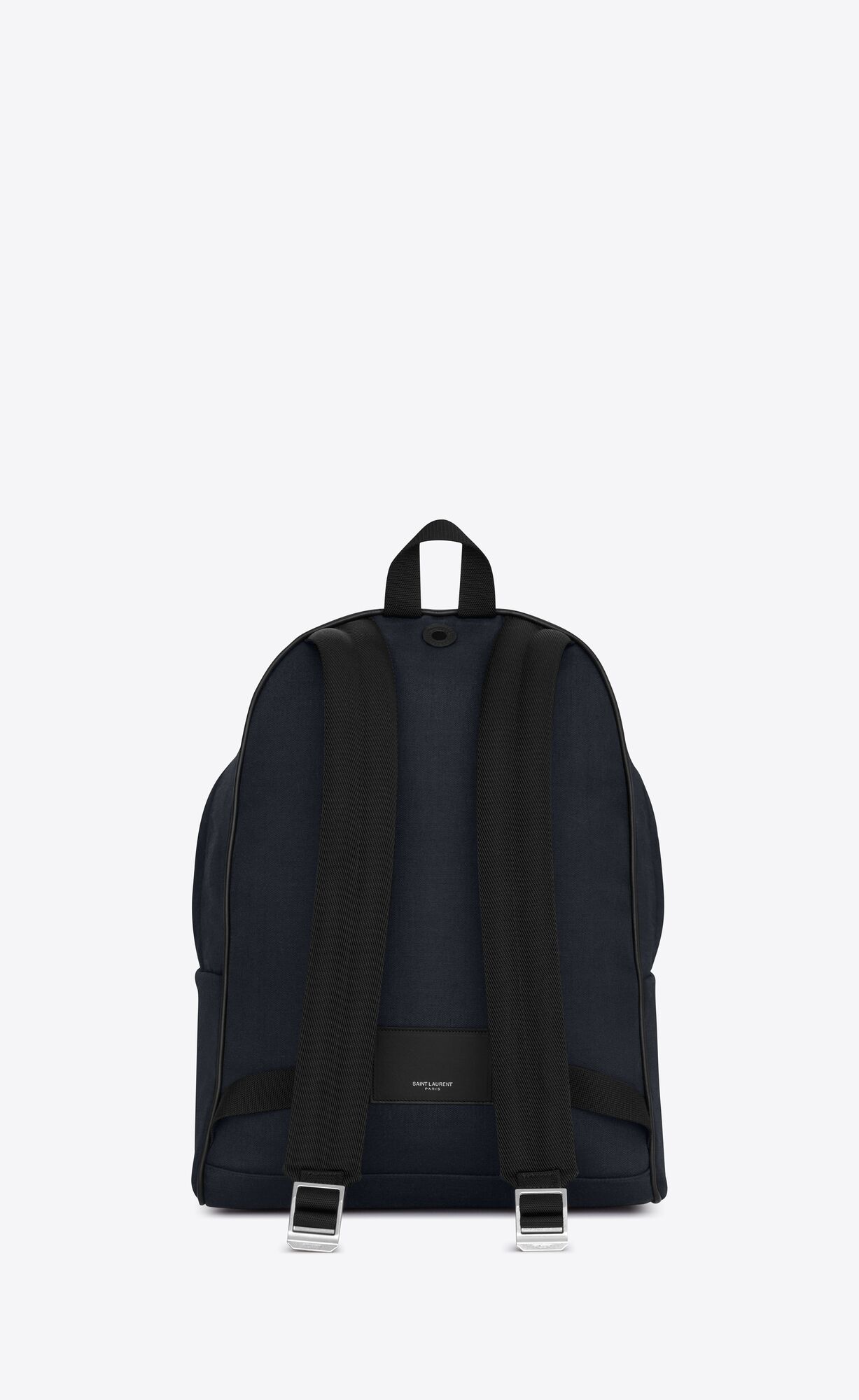 YSL City Backpack In Nylon Canvas And Leather Navy | UFHGQ6792