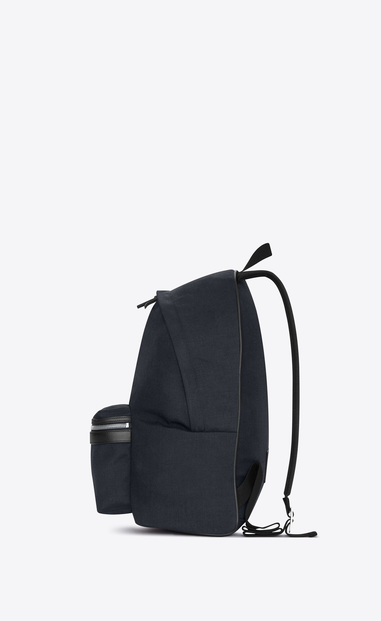 YSL City Backpack In Nylon Canvas And Leather Navy | UFHGQ6792