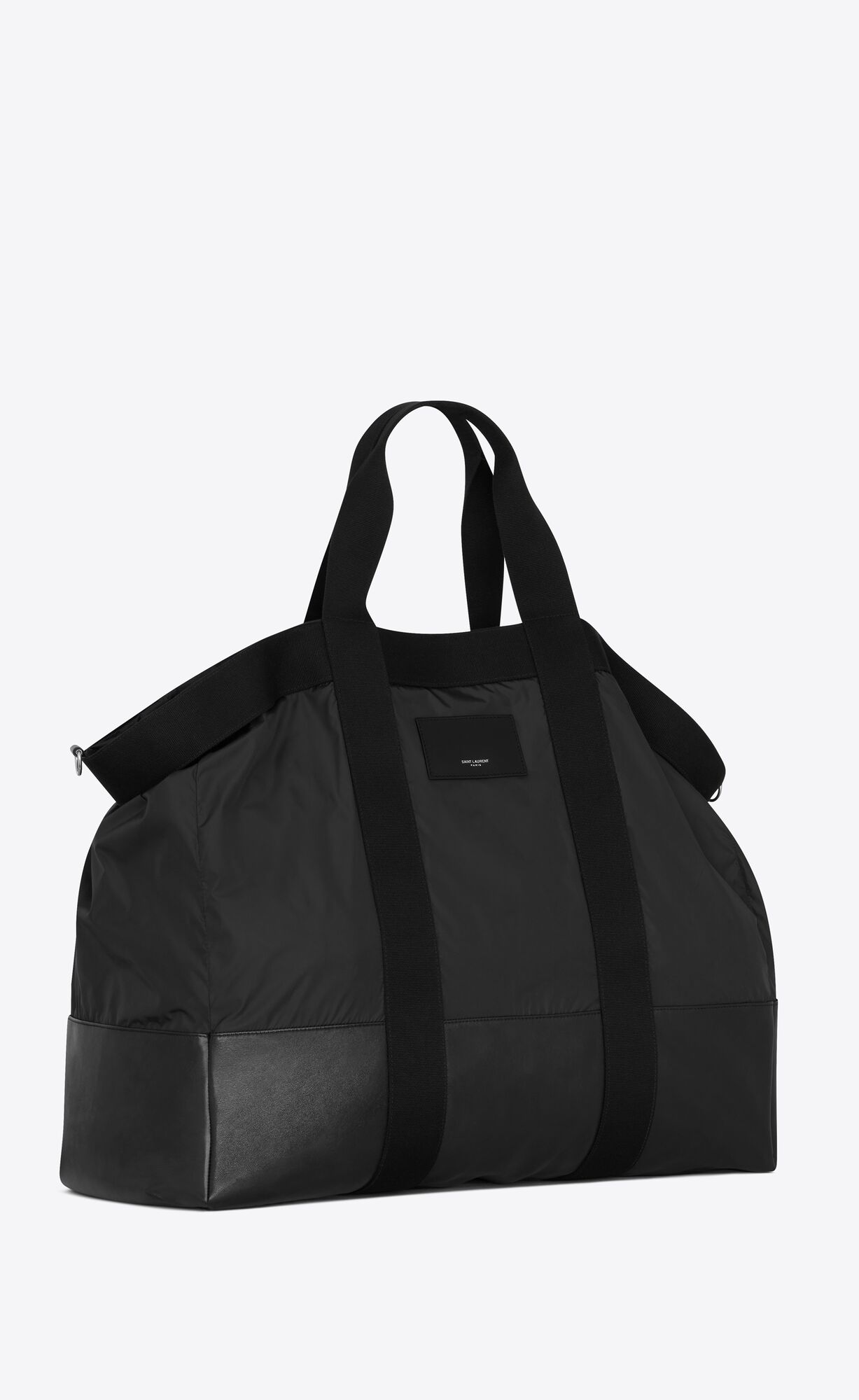 YSL City Saint Laurent Big Tote In Econyl® Regenerated Nylon Black | IUMDK0623