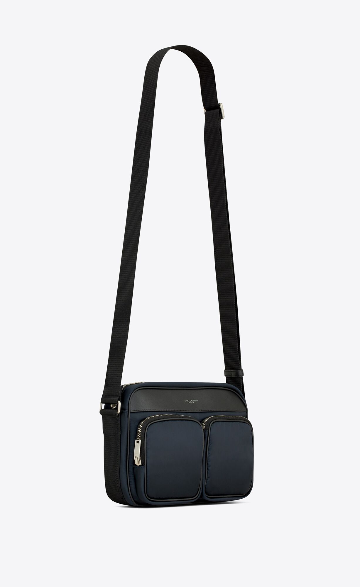 YSL City Saint Laurent New Camera Bag In Econyl® Regenerated Nylon Navy | KDIGU2046