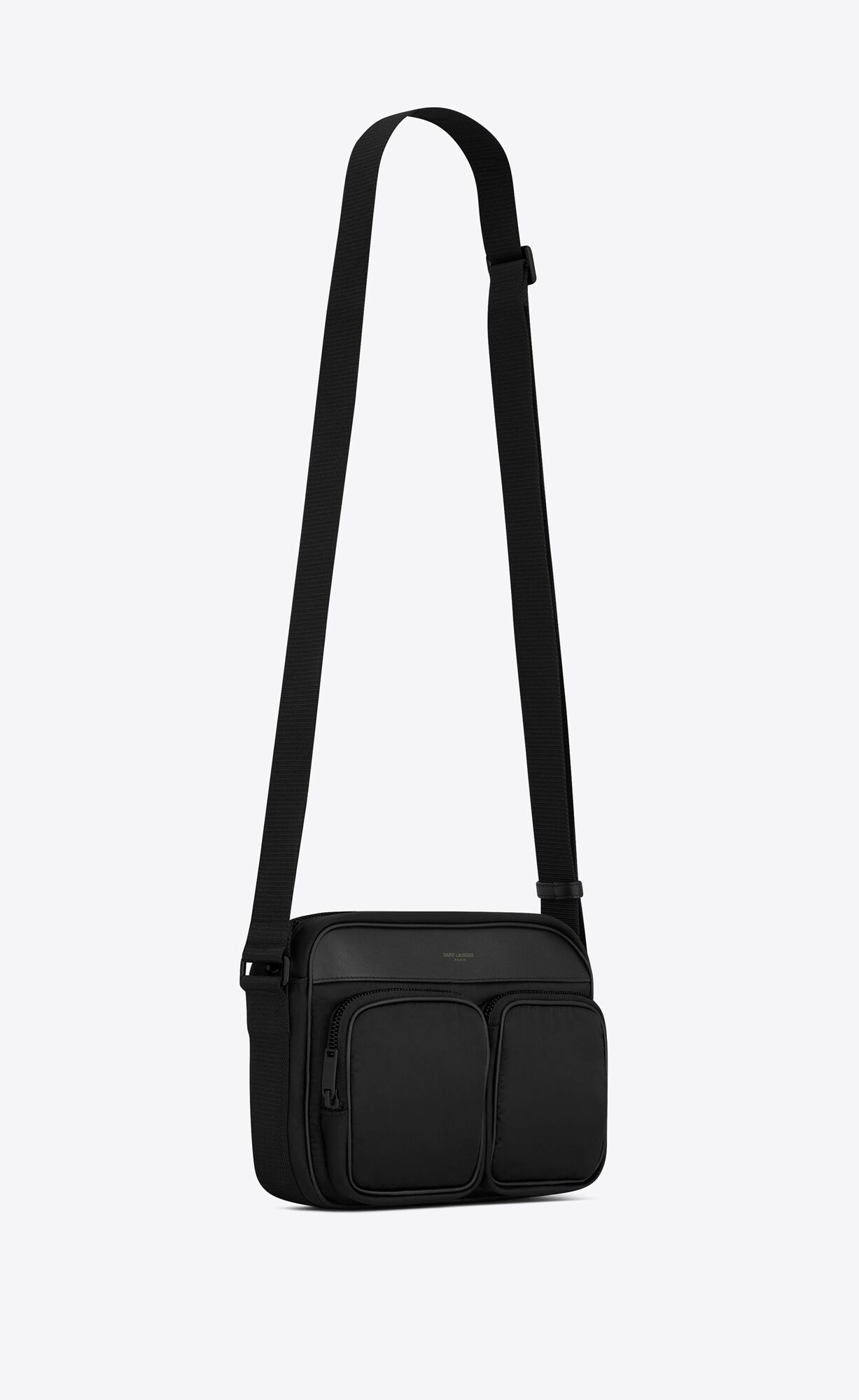 YSL City Saint Laurent New Camera Bag In Econyl® Regenerated Nylon Black | VJOTS8234