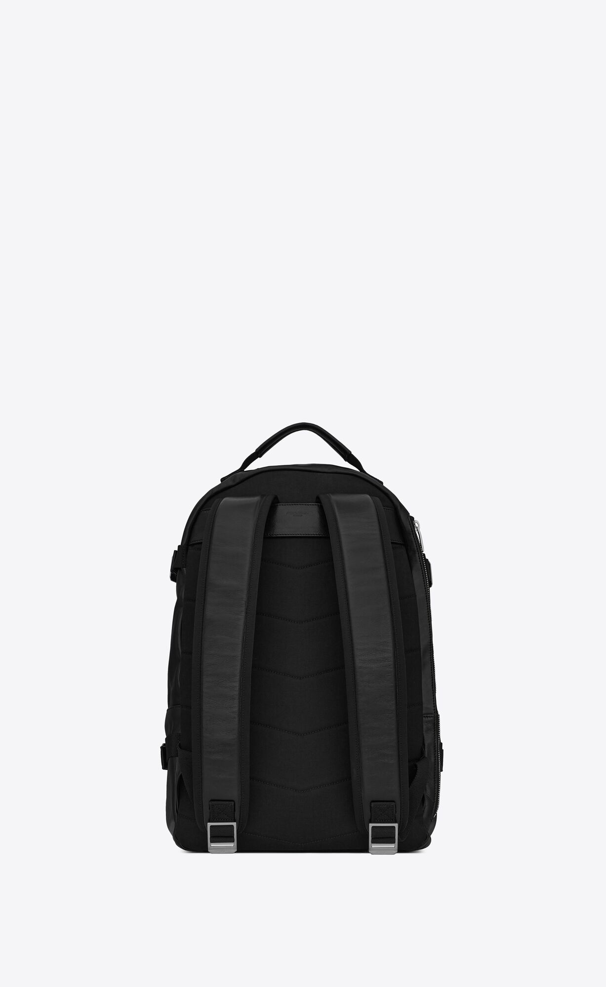 YSL City Trekking Backpack In Lambskin And Nylon Black | LCIBX9041