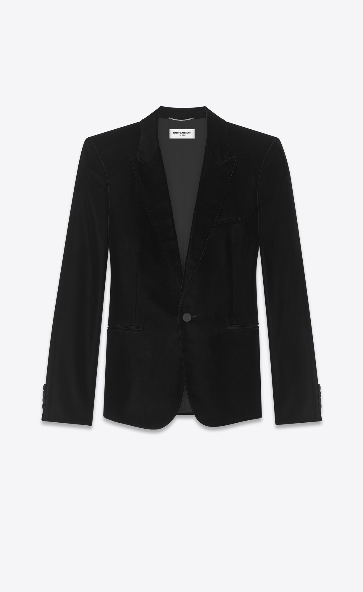 YSL Classic Evening Velvet Jacket Black | MIVEU7945