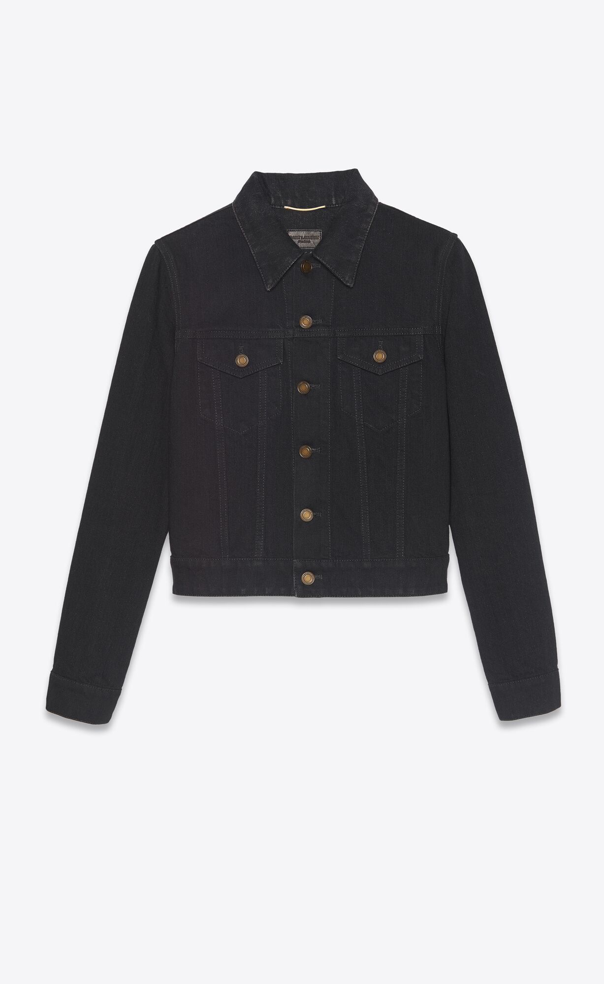 YSL Classic Jacket In Worn Black Denim Worn Black | AJSRI4830