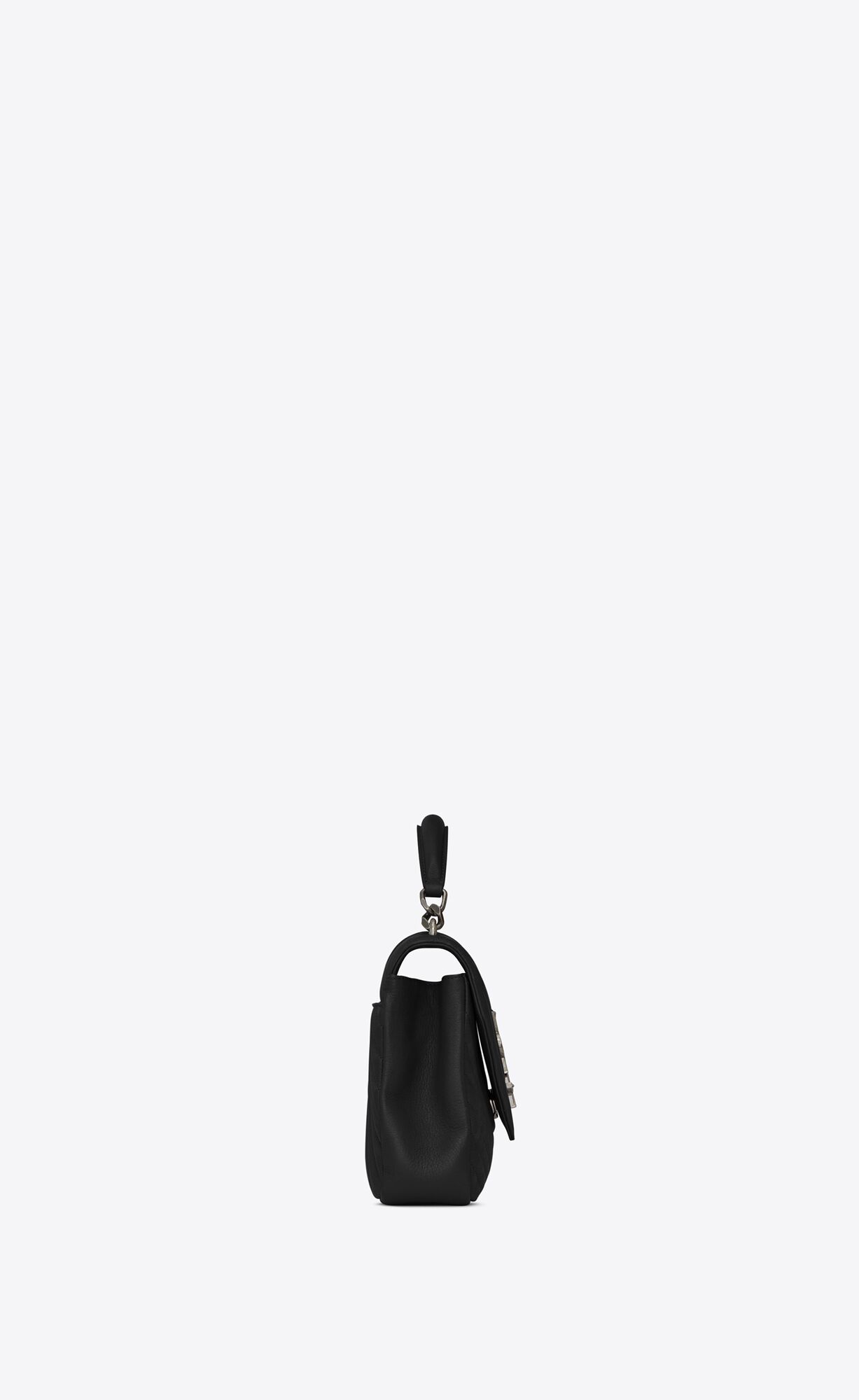 YSL College Medium Chain Bag In Quilted Leather Black | WHKZM9341