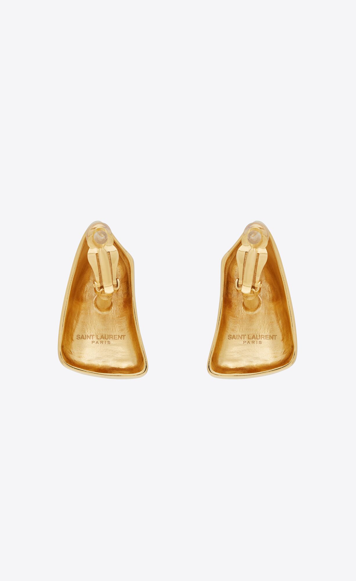 YSL Comet Earrings In Metal Aged Gold | UZAYK3456