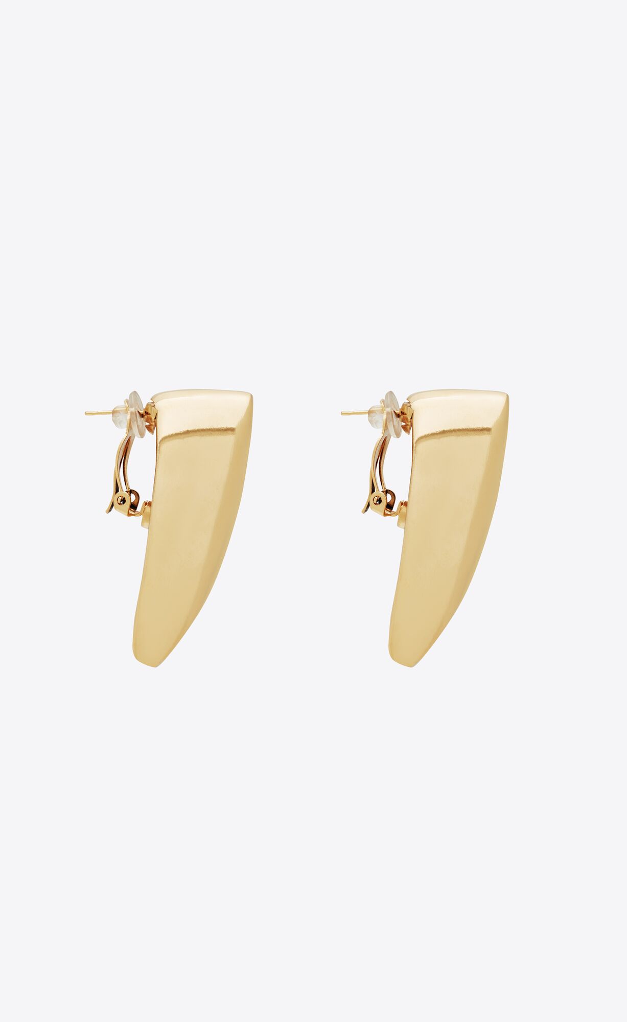 YSL Comet Earrings In Metal Aged Gold | UZAYK3456