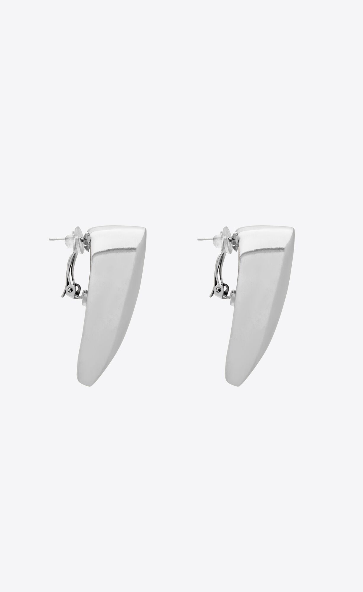 YSL Comet Earrings In Metal Palladium | BZWRD0379