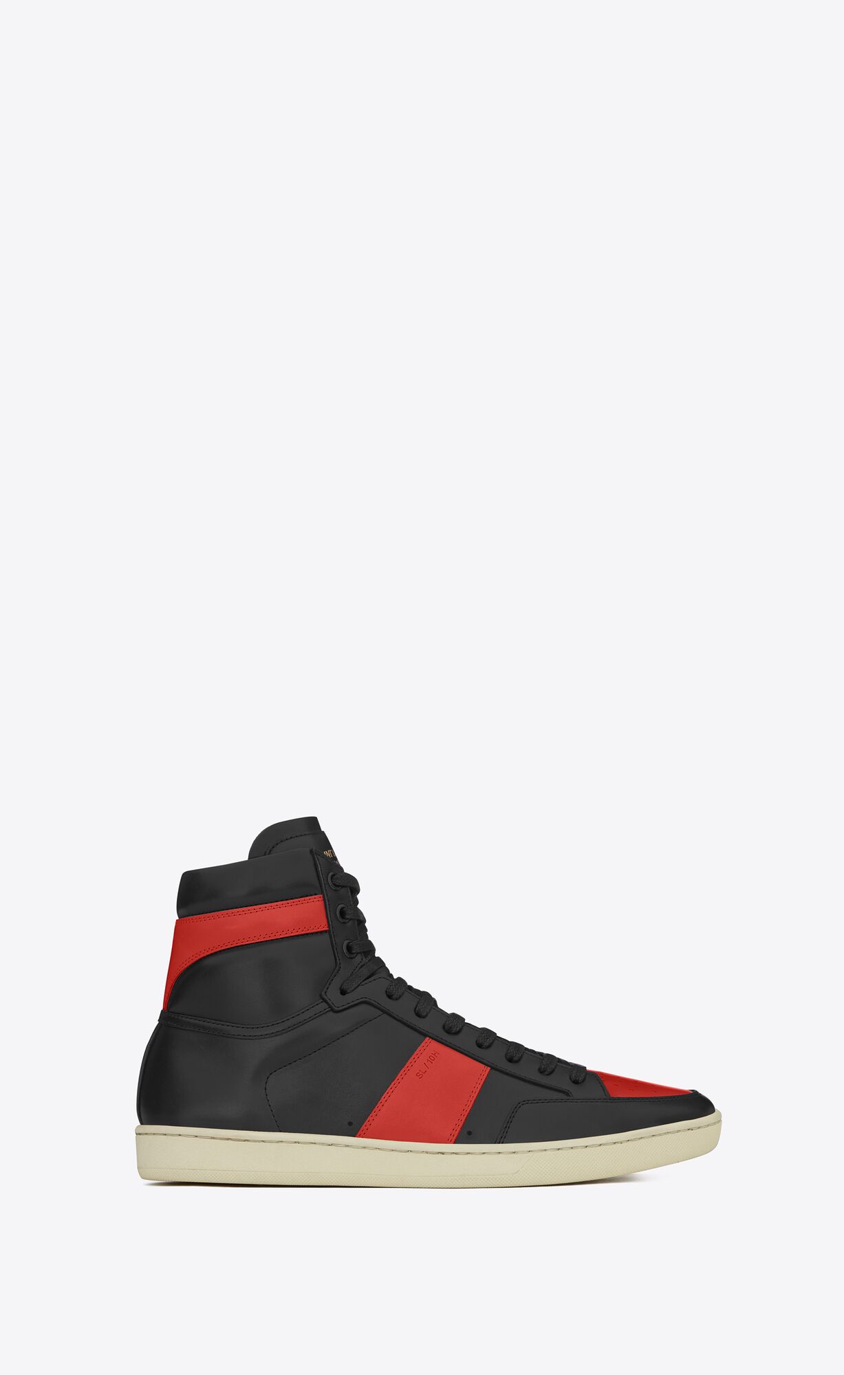 YSL Court Classic Sl/10h Sneakers In Leather Black | OPLZY5468