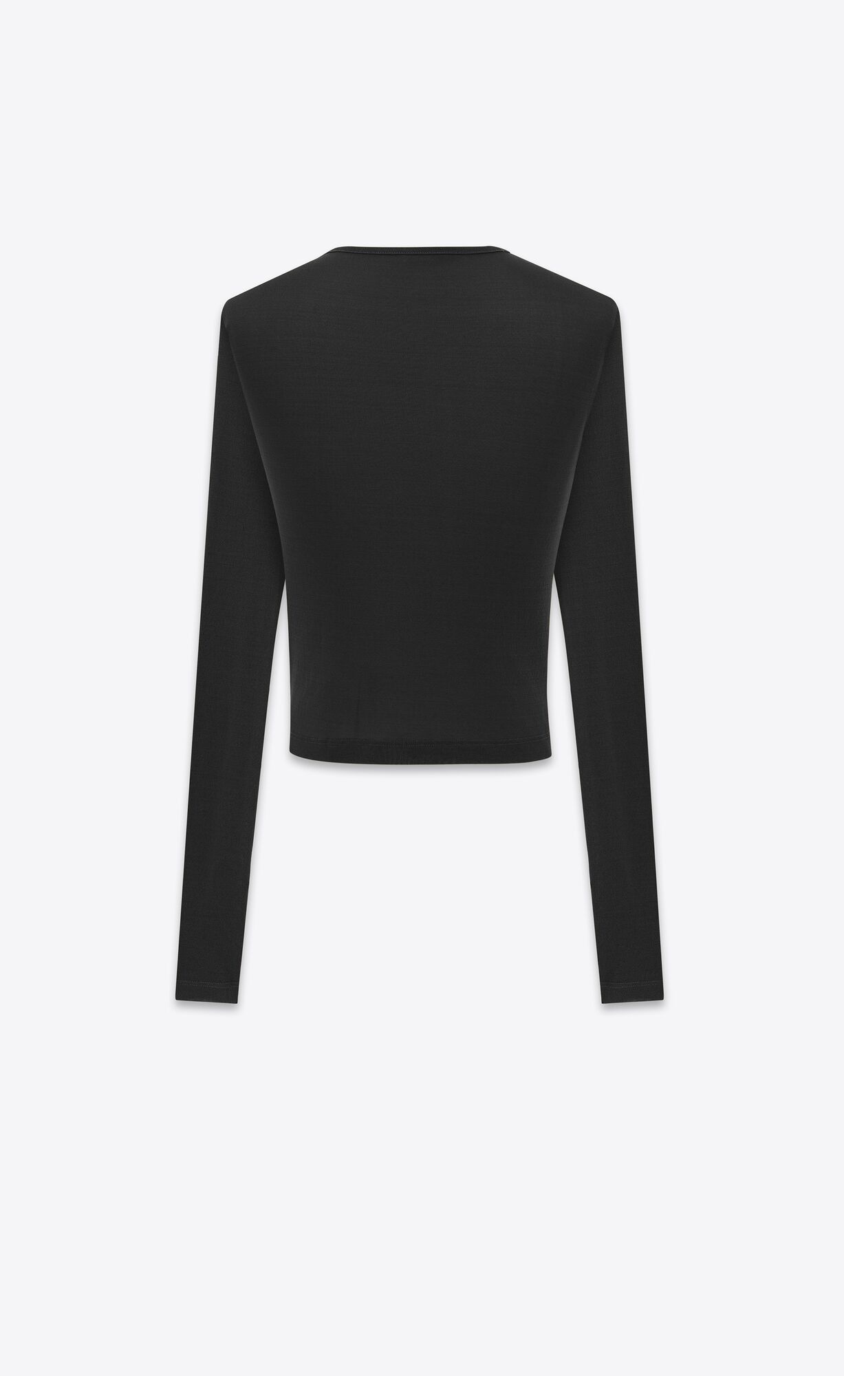 YSL Cropped Top In Jersey Black | DFLOR7849