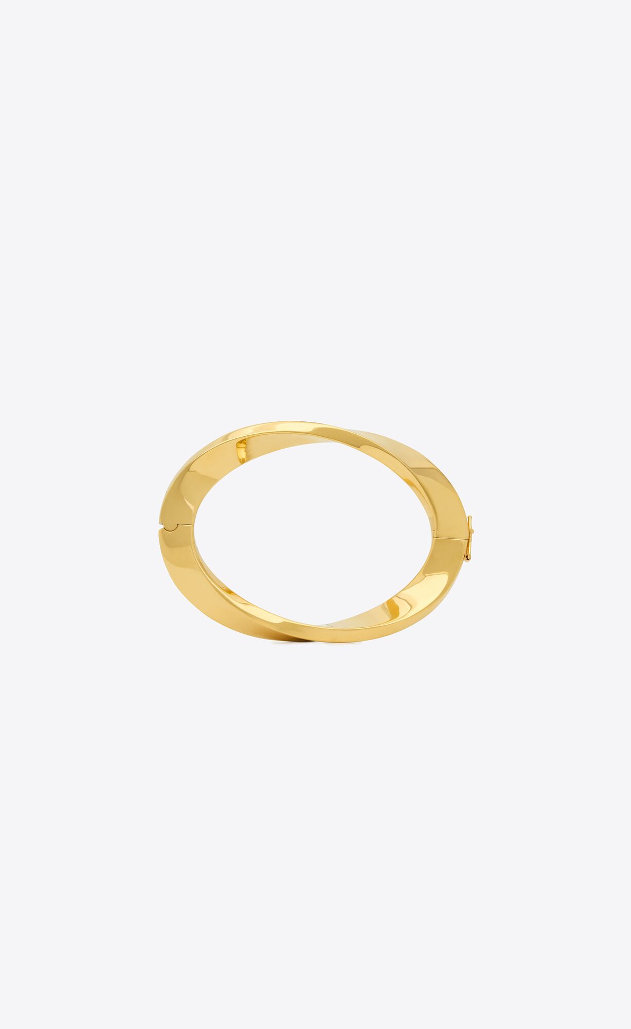 YSL Deco Twist Bracelet In Metal Gold | GEVXJ5482