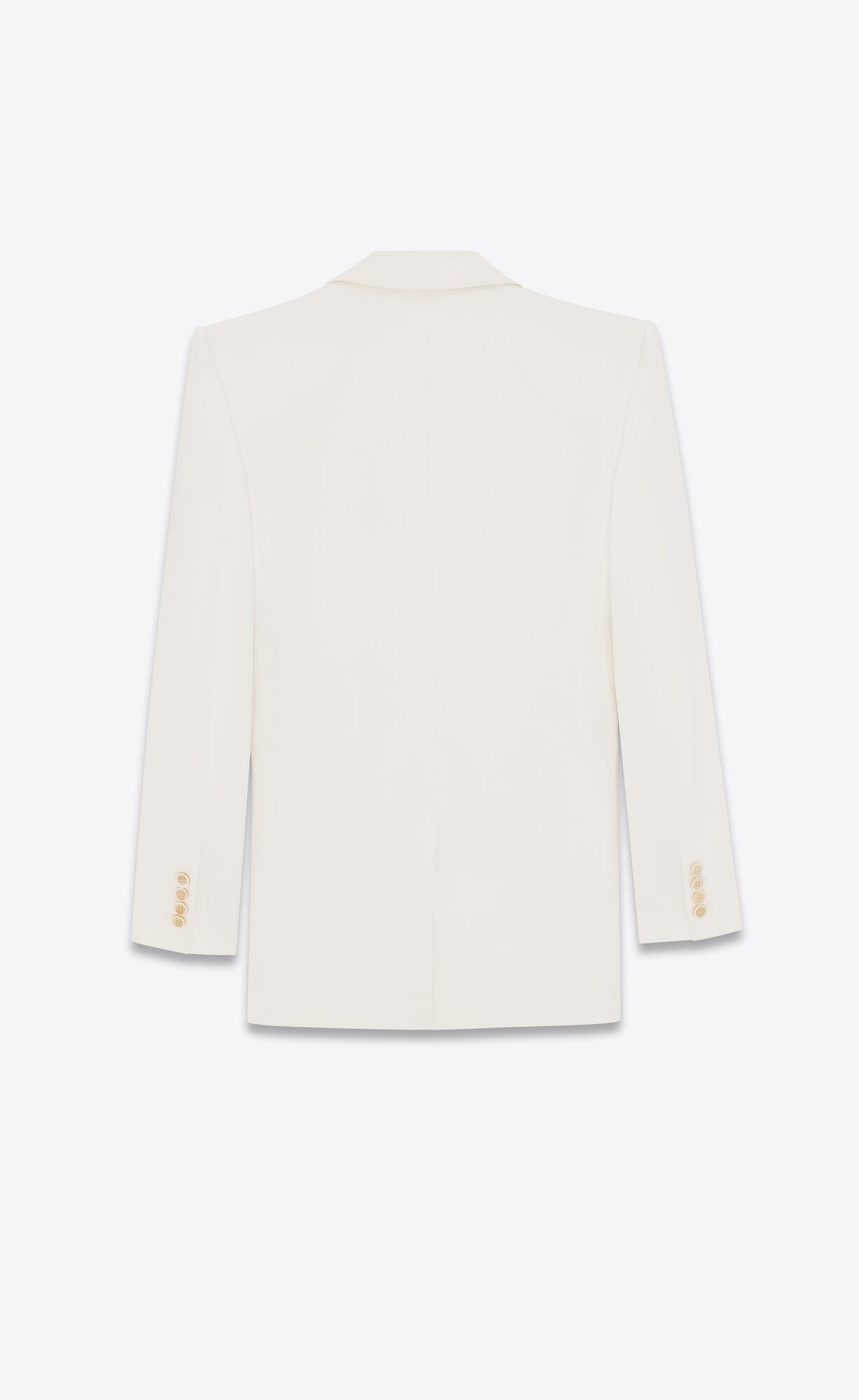 YSL Double-breasted Jacket In Silk Satin Shell | ETWXQ2395